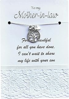 Carrie Clover Mother of the Groom Gift, Mum Necklace Wedding Gift, Mum of Bride Gift, Mom NECKLACE, Family Tree Necklace, Gift from Bride to Mom, Mother in Law Wedding Gift, B12b