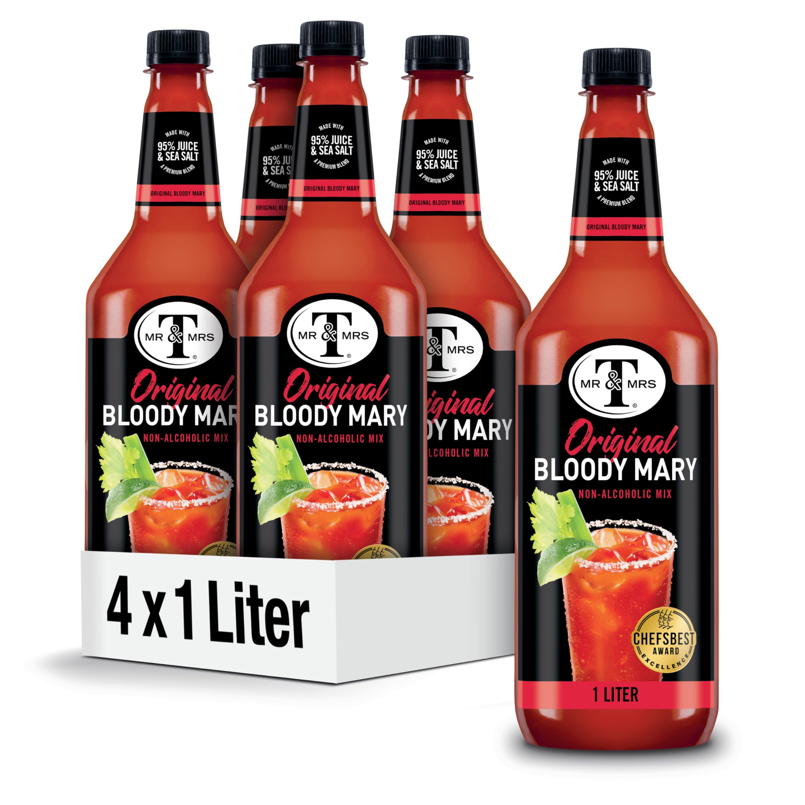 Amazon.com : Mr & Mrs T Original Bloody Mary Mix, 1 L bottle (Pack