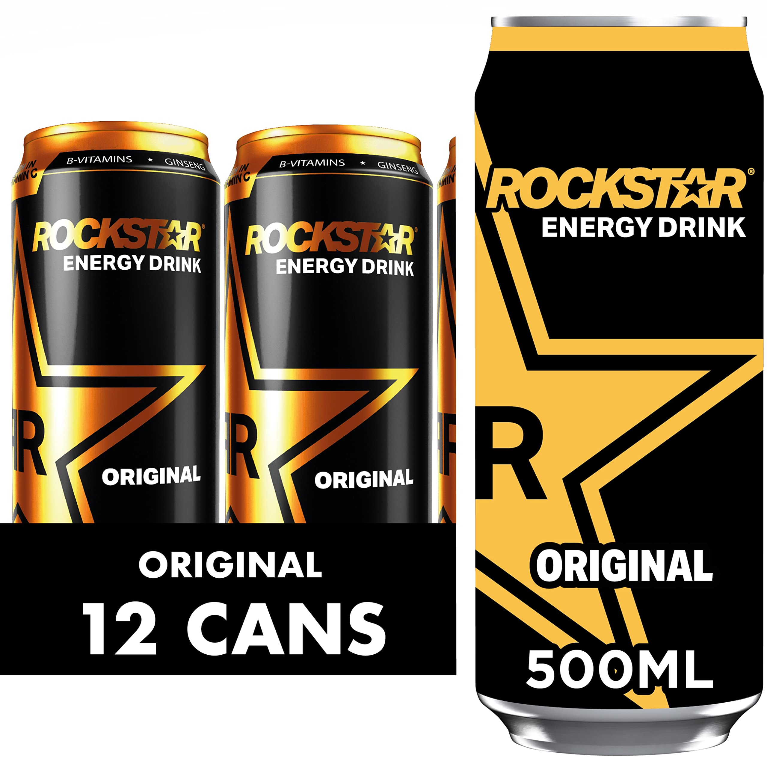 Buy Rockstar Energy Drink Original NonAlcoholic 200 mg Caffeine