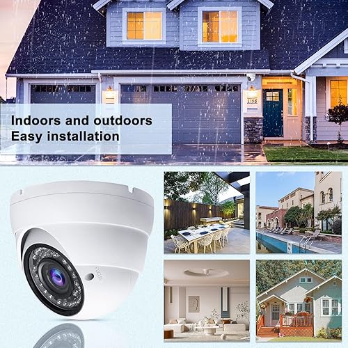 Miniatura 6 de Anpviz Cámara CCTV analógica HD 1080P 4 en 1 cámara de seguridad (TVIAHDCVI960H CVBS) cámara de seguridad analógica lente varifocal de 0.110-0.472