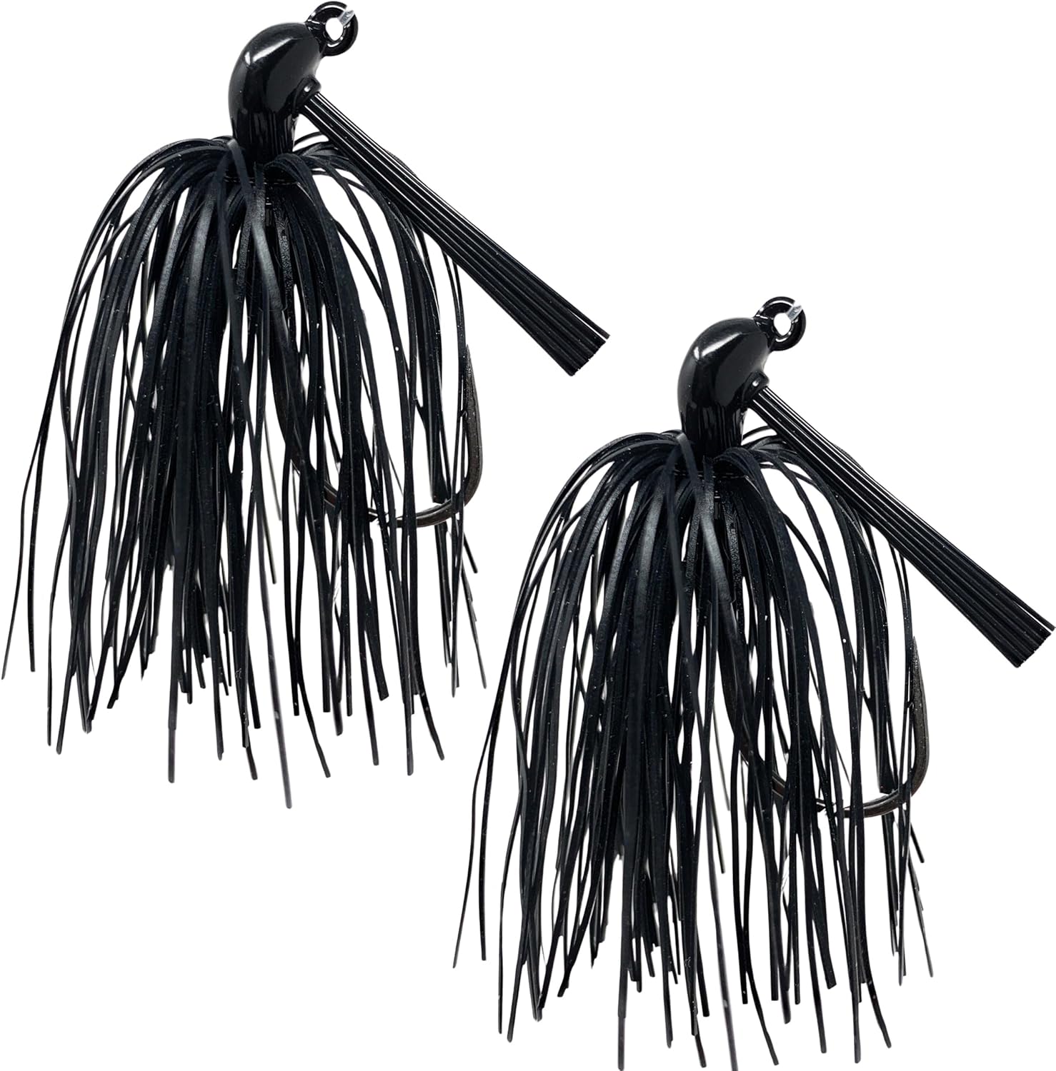 Reaction Tackle Tungsten Flipping Jig for Bass Fishing – Weedless Design with 97% Pure Tungsten Jig Head Fishing Lures - Bass, Pike, Walleye, Muskie and More (2-Pack)