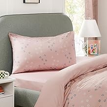Deconovo Bedding Set with Concealed Zip Cubic Play Designer Pattern Duvet Modern Environmentally Friendly Duvet Cover 2-Piece 2-Piece 135 x 200 cm + 50 x 75 cm Pink