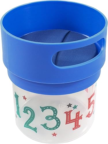 Miniatura 9 de Taza de aperitivos a prueba de derrames, color verde azulado, tarro de 12 onzas, fabricado en los Estados Unidos