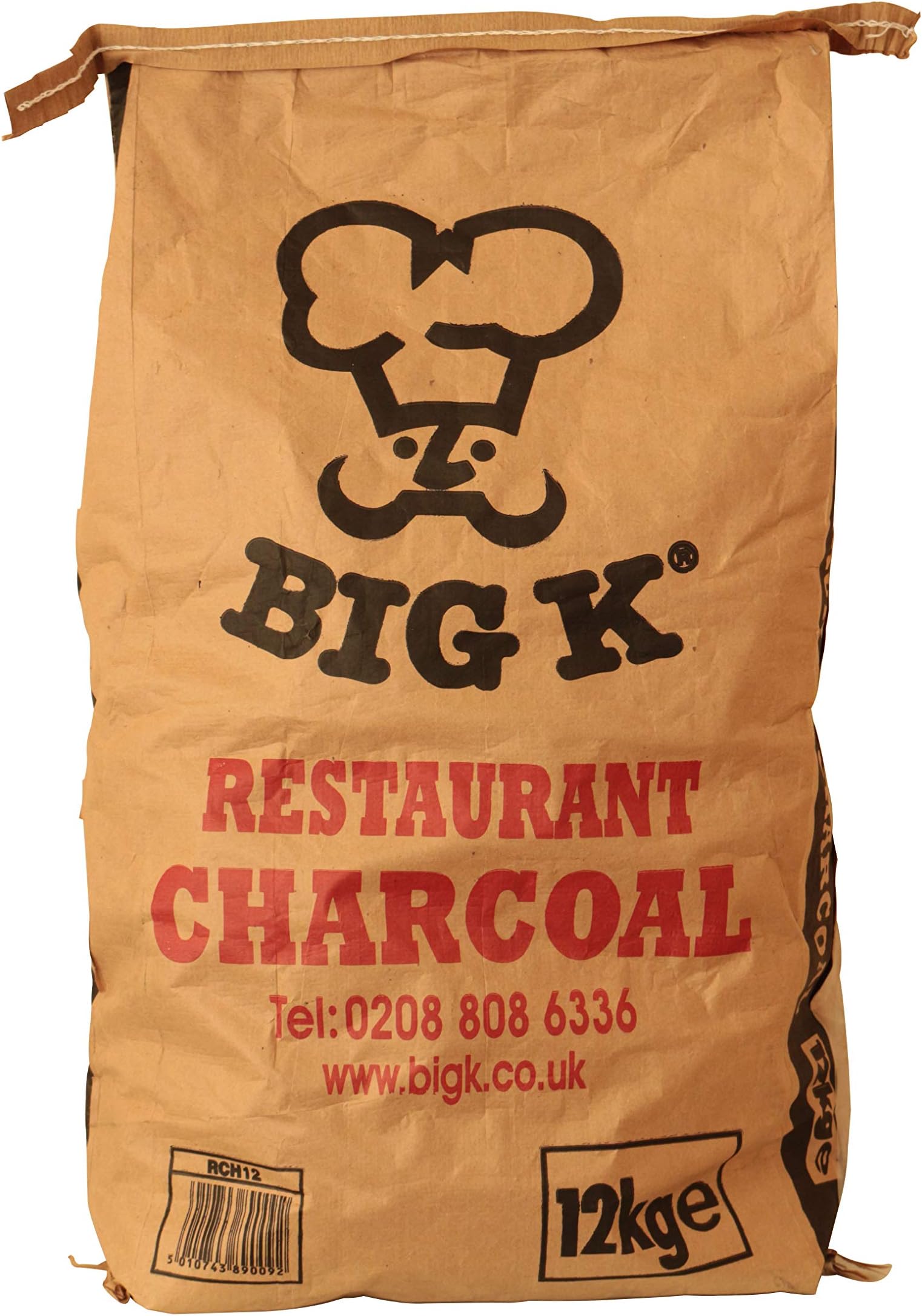 Big K Instant Light Lumpwood Charcoal, 4x1kg Bags Instant BBQ Charcoal