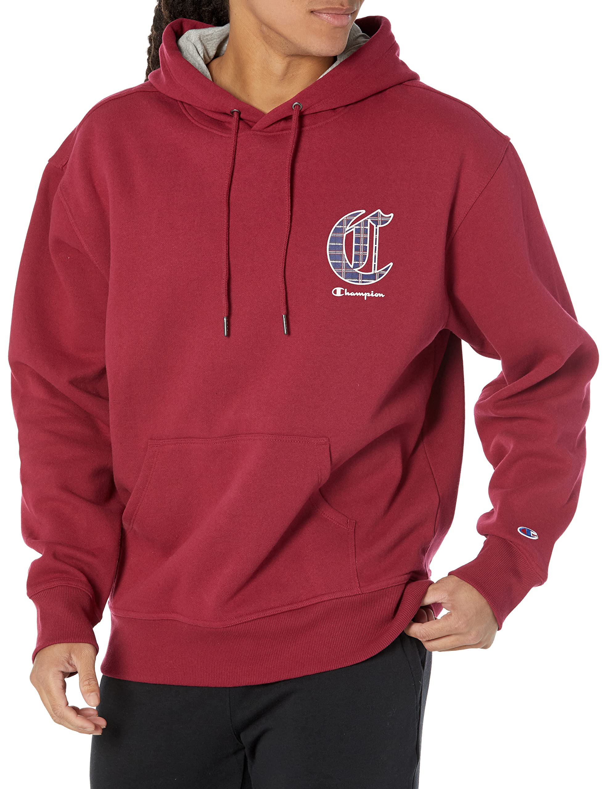 Champion Men's Hoodie, Powerblend, Fleece Pullover, Comfortable Graphic  Sweatshirt Hooded