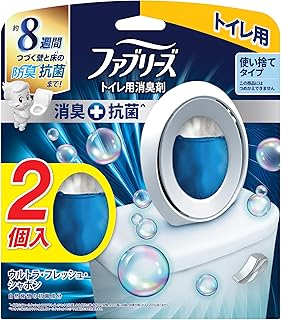 ファブリーズ 消臭芳香剤 消臭+抗菌 トイレ用 ウルトラ・フレッシュ・シャボン 6.3mLx2個