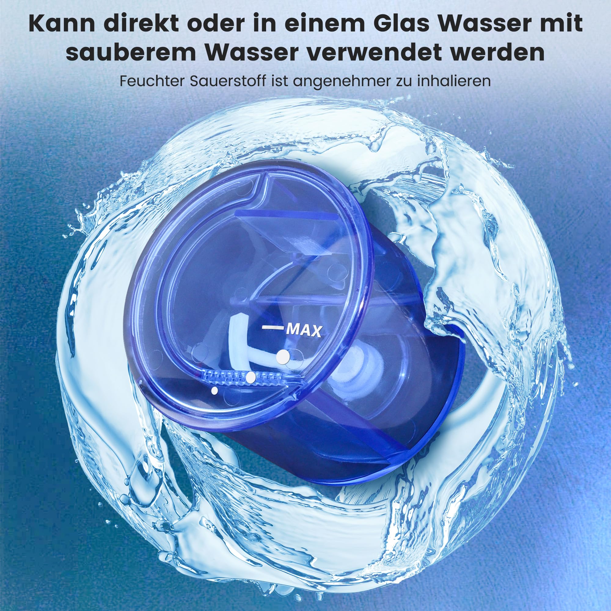 Sauerstoffkonzentrator Tragbarer, Hochreine 96% Sauerstoffgerät für Zuhause, 2-9 L/min Einstellbarer Durchfluss, Hochwertiger Oxygen Concentrator, mit Fernbedienung (Anleitung in Deutsch)