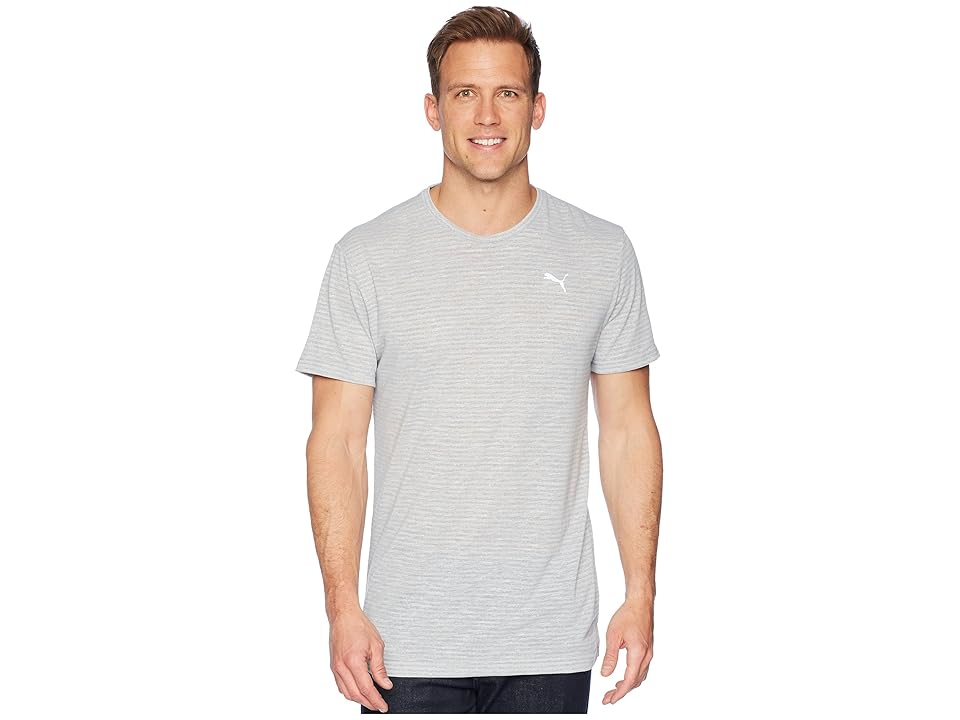 

PUMA Dri-Release Graphic Tee (Light Gray Heather) Men's T Shirt