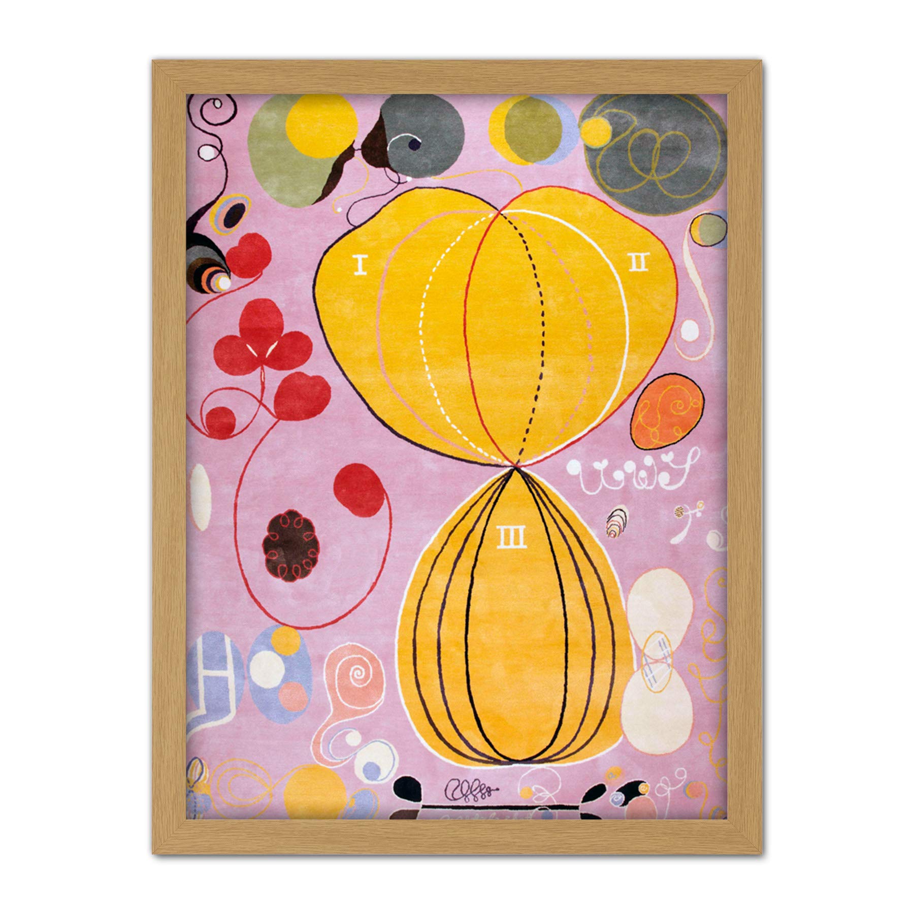 Artery8 Hilma Af Klint Group Iv No 7 Ten Largest Adulthood Artwork Framed Wall Art Print 18X24 Inch