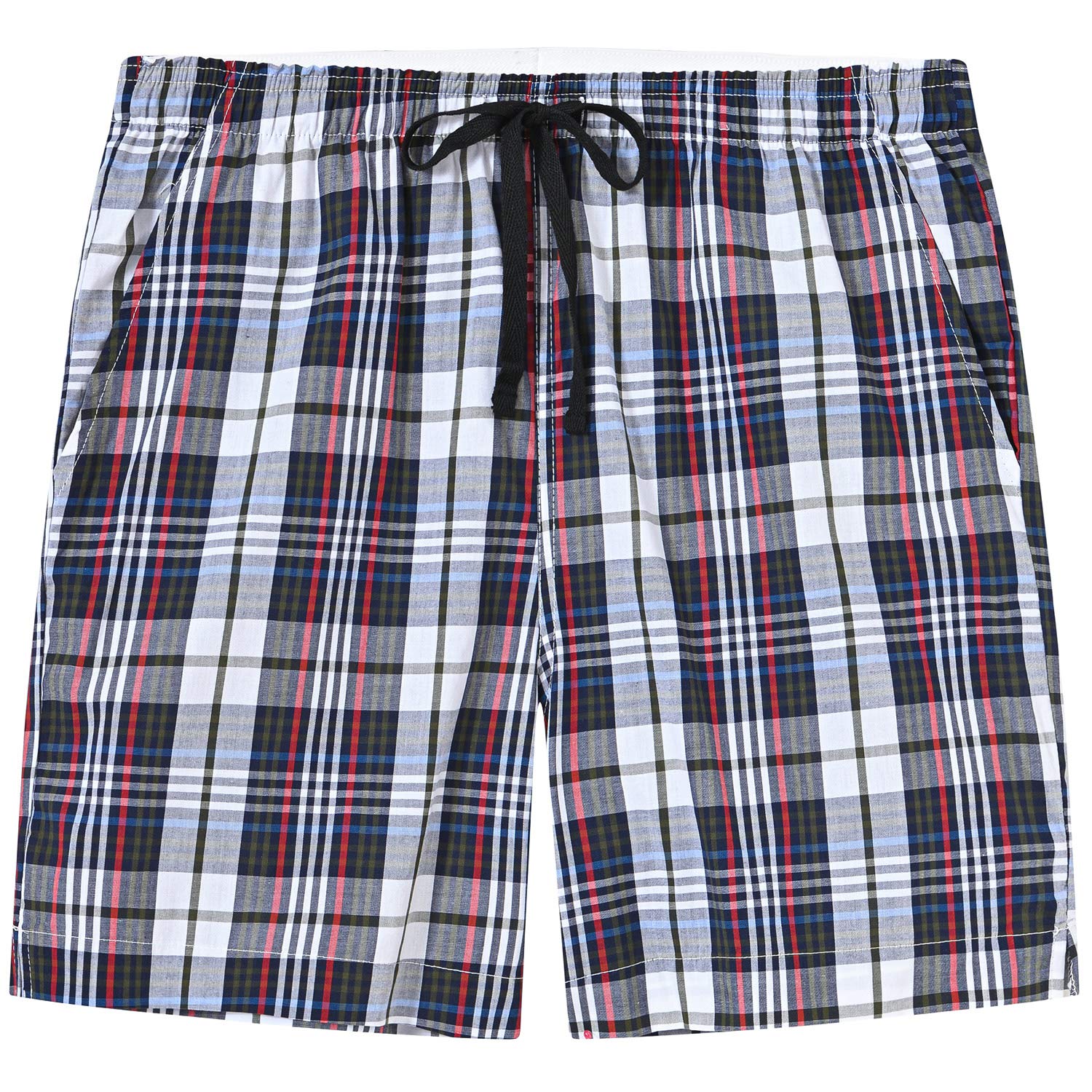 MoFiz Pantalones Cortos Pijama Verano Algodón Shorts a Cuadros para Niños 7-15 Años