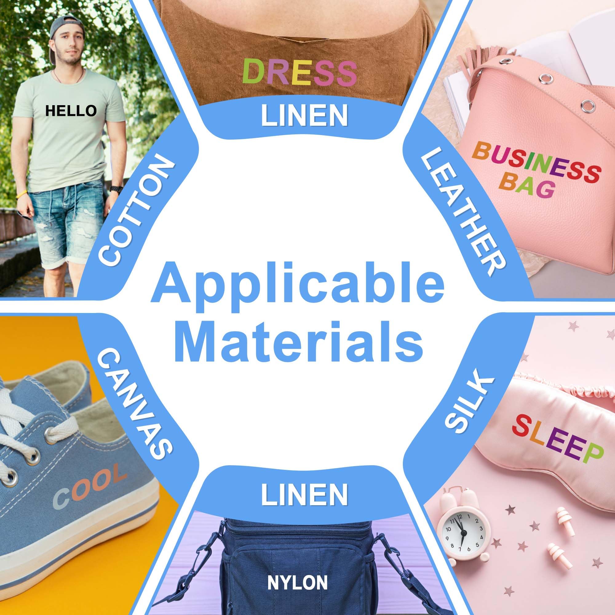 Letras para planchar para ropa, 15 hojas, 645 piezas de vinilo de transferencia de calor de poliuretano de varios colores, calcomanías de alfabeto y números de 2 pulgadas para camisetas, fácil