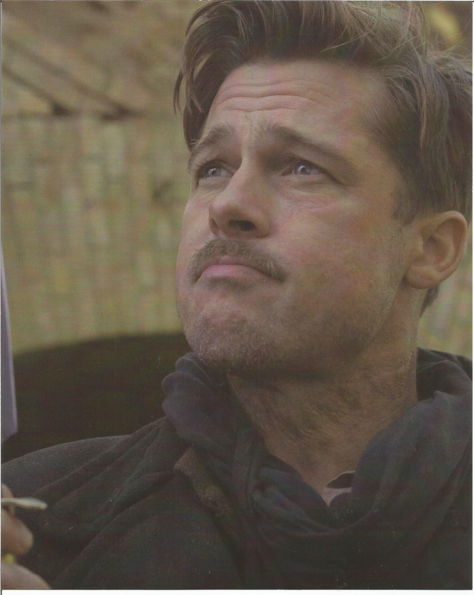Brad Pitt Inglourious Basterds Moustache Inglourious Basterds Brad Pitt close up - 8 x 10 Movie Photo 004 at  Amazon's Entertainment Collectibles Store