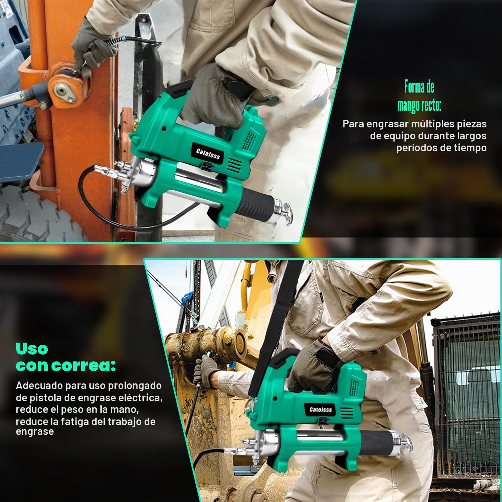 Compresor de grasa para batería Makita 18V, presión de 12000 PSI, manguera de alta presión de 100 cm, compresor eléctrico sin escobillas para camiones, granjas, construcción y bricolaje (sin