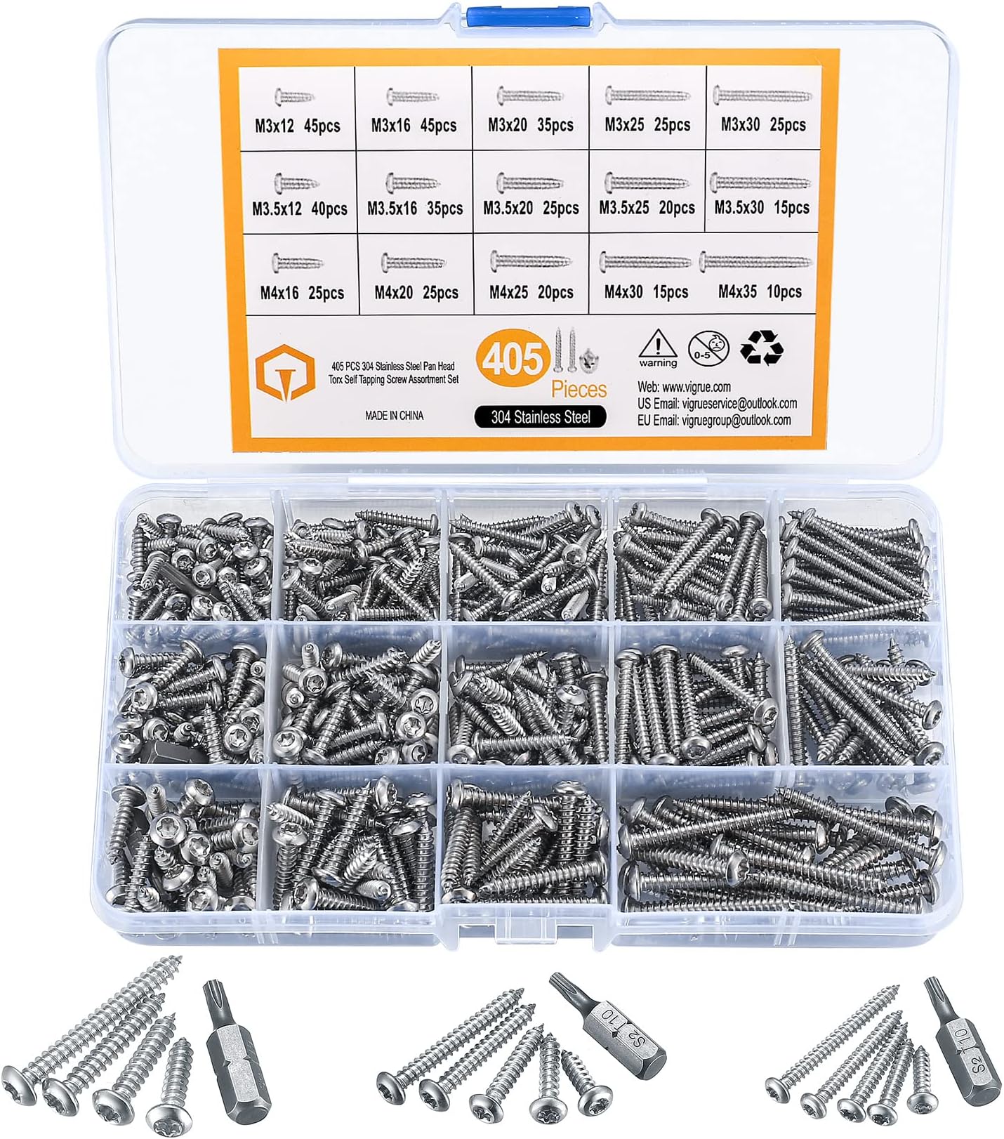 Assortiment De 170 Pièces : Clips De Rétention (Fender Clips/U-Clips) Et Vis Pour Voiture