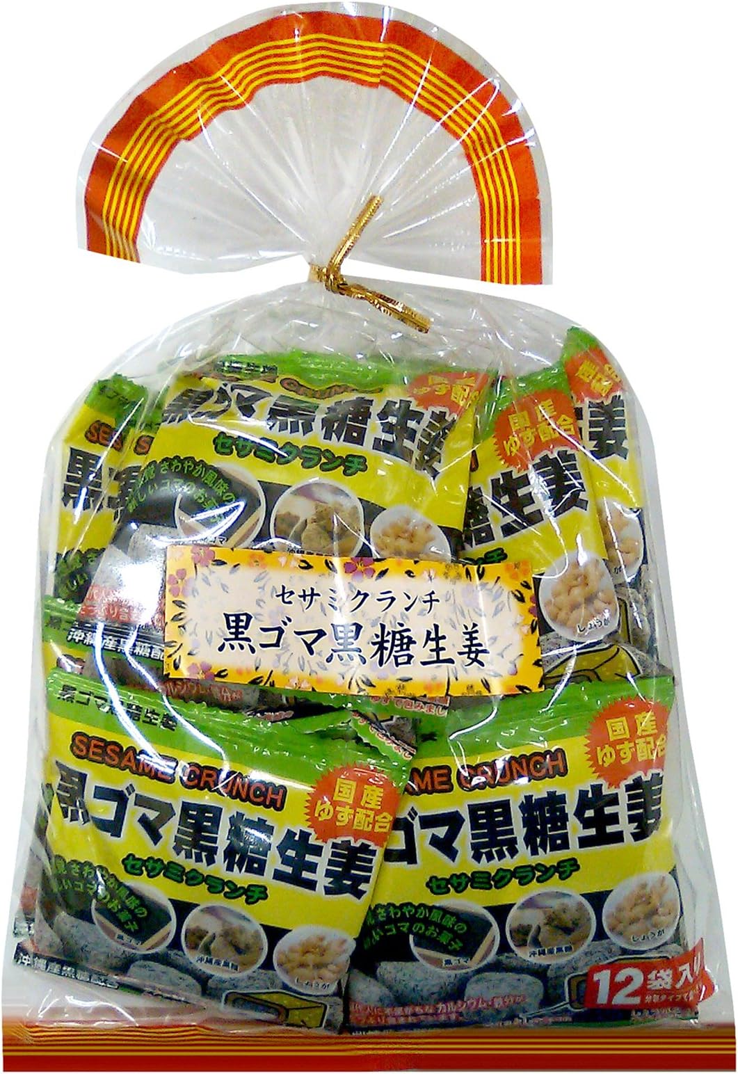 Okinawa Pioneer Foods black sesame seeds brown sugar ginger Sesame Crunch 204g