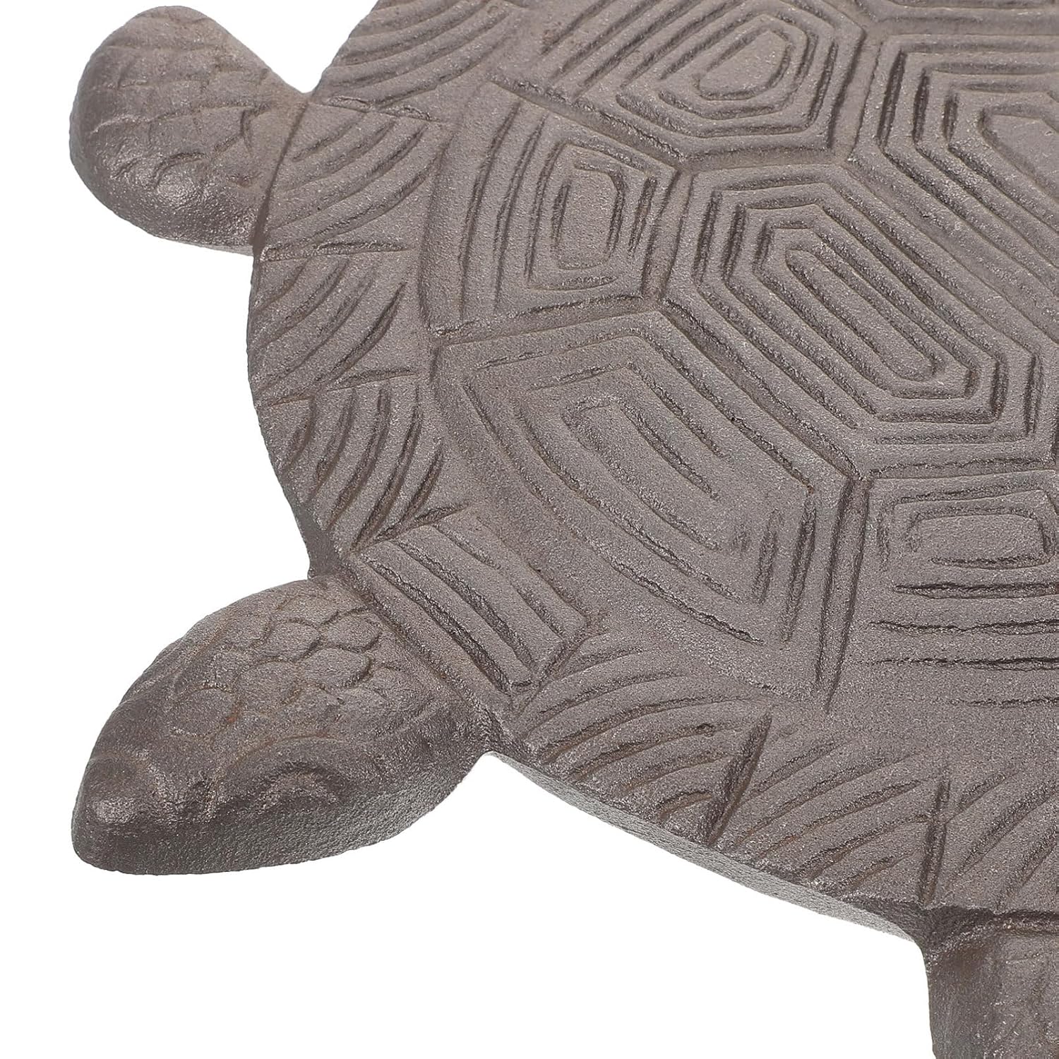 Kisangel Iron Tortoise Shaped Garden Stepping Stone for Outdoor Walkway Decorative Lawn Footstep Iron Design for Garden Decor and Pathway Enhancement