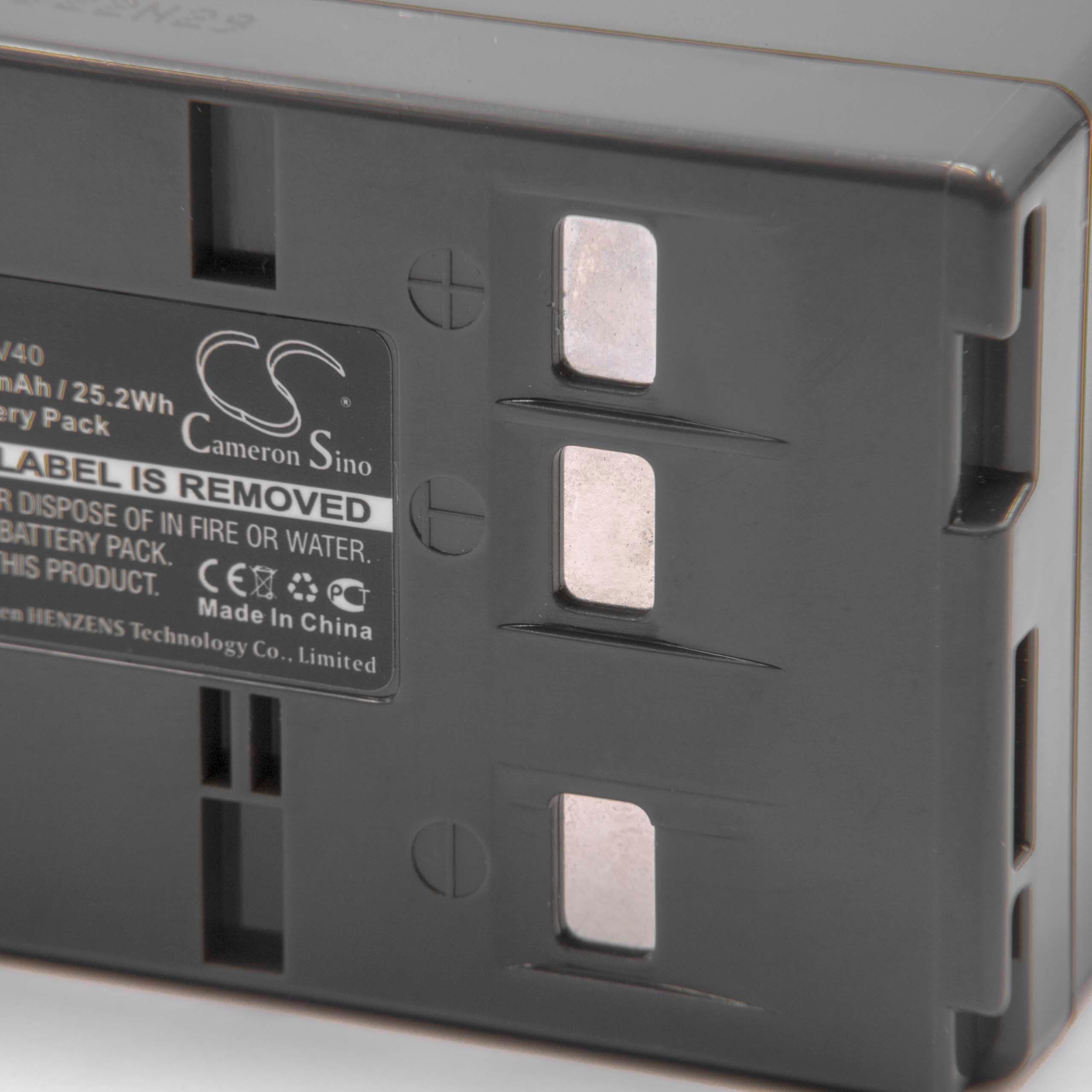 vhbw Batería NiMH 4200 mAh (6 V) para cámaras reemplaza JVC BN-V12, BN-V12U, BN-V14U, BN-V15, BN-V18U, BN-V20, BN-V20U, ...