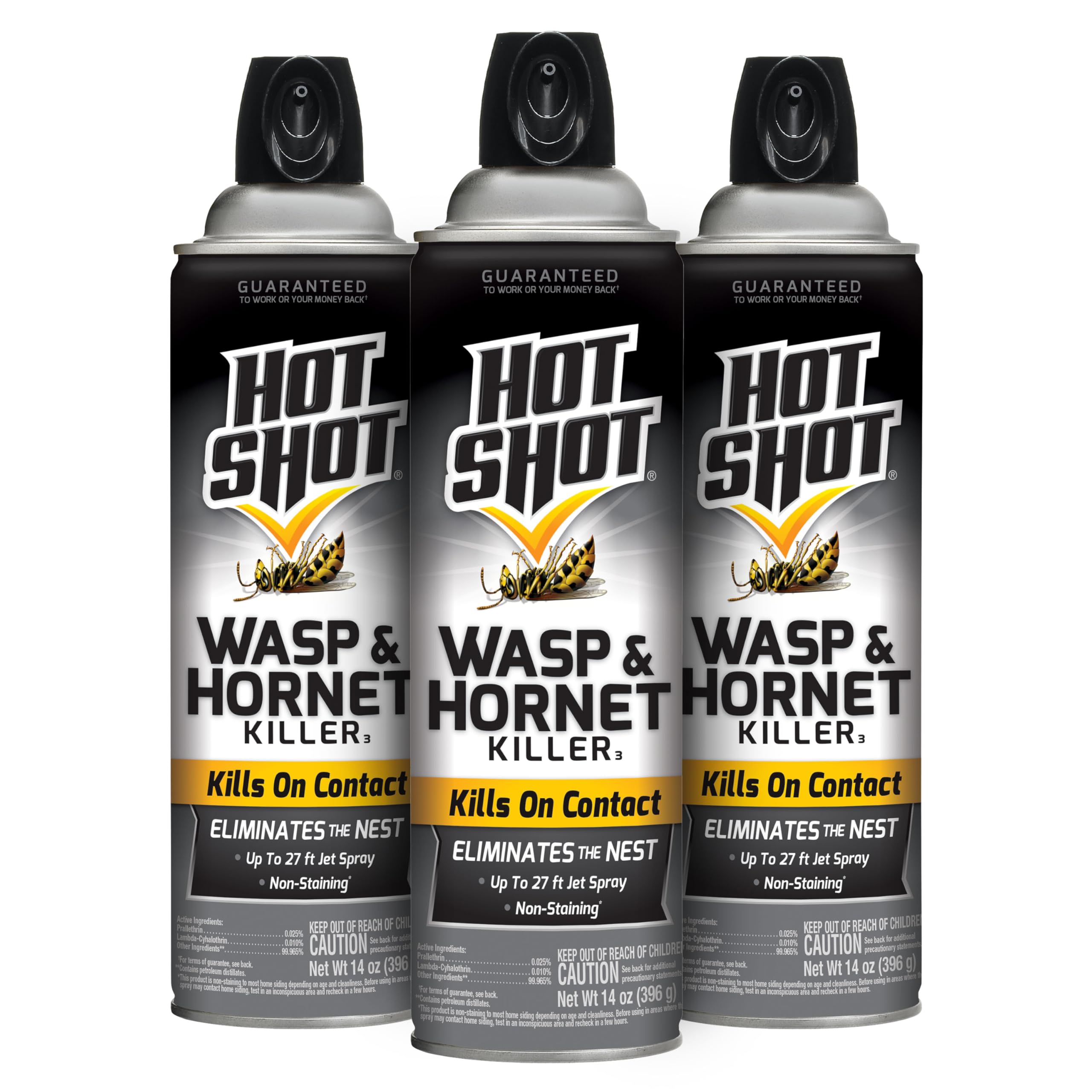 Hot Shot Wasp and Hornet Killer, 14 Ounces, 3 Pack