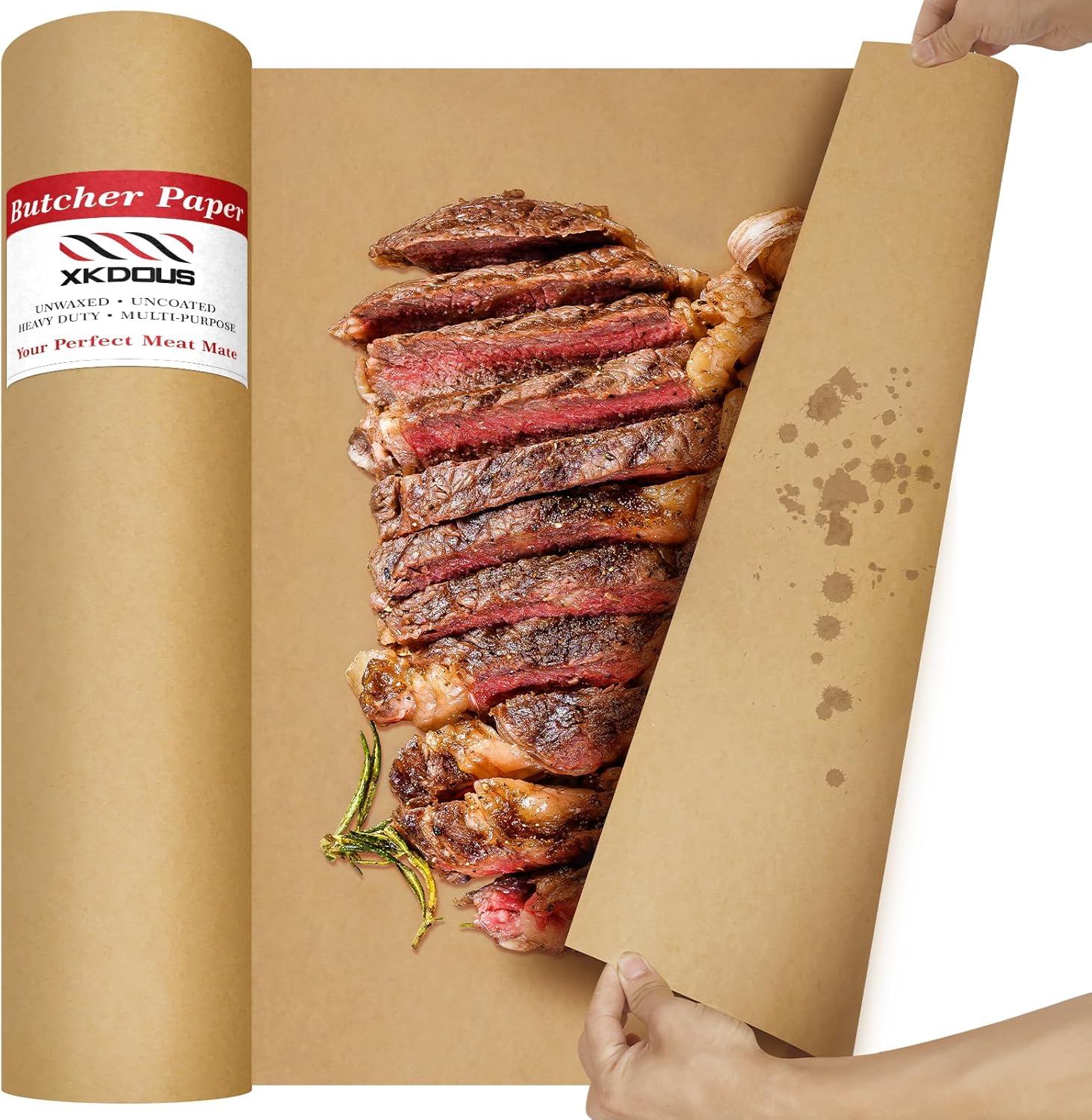 Brown Butcher Paper Roll - 24 Inch X 200 Feet For Cooking, Packing & Smoking