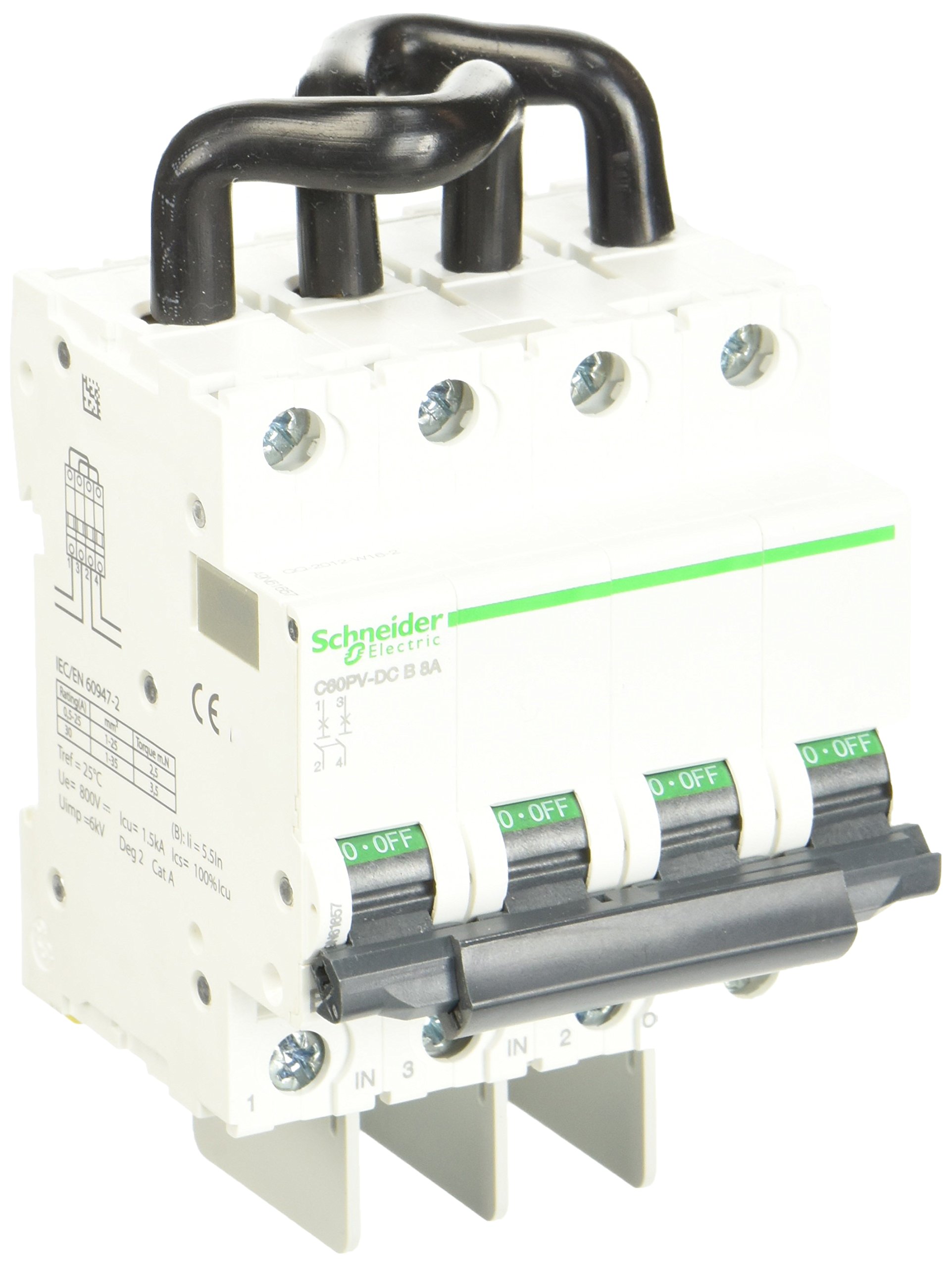 Disjoncteur solaire C60PV-DC 800VDC 8A 2P magnétothermique continu