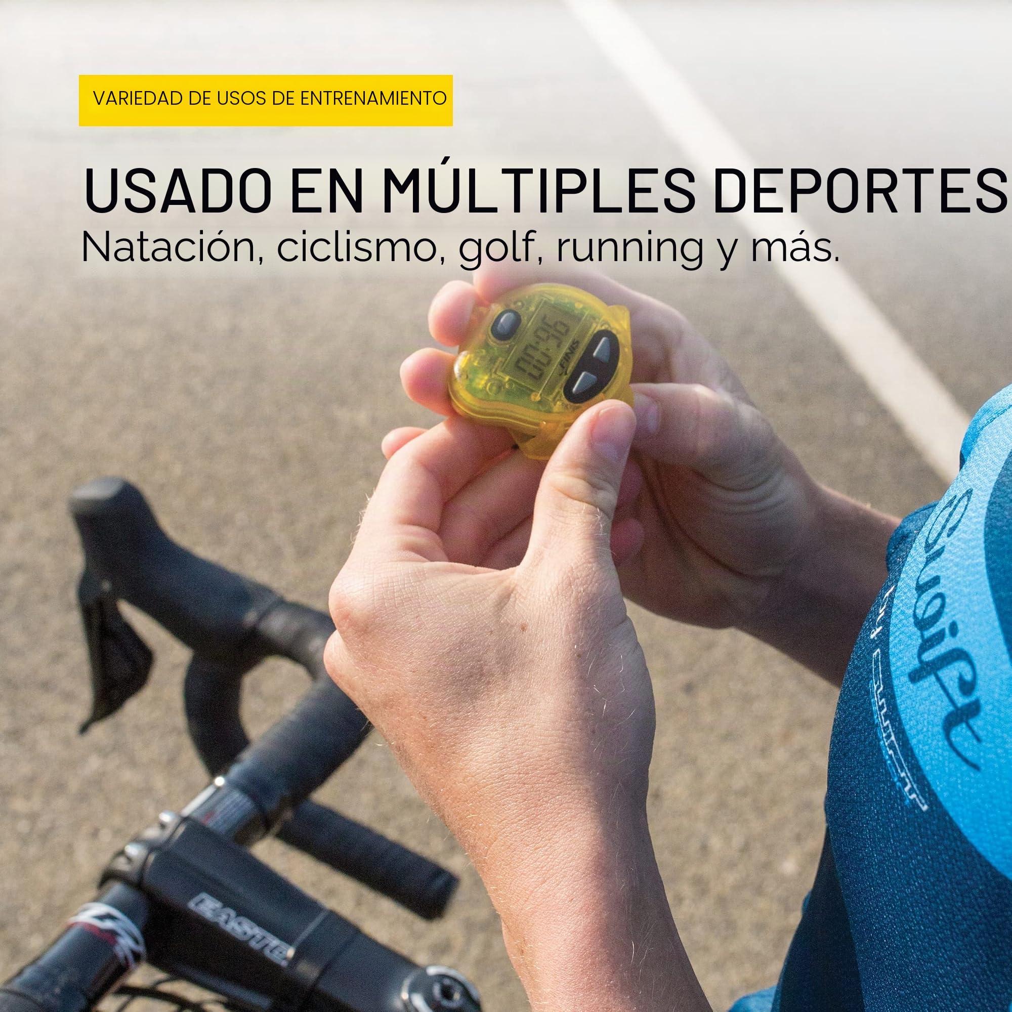 Finis Erweiterte Akustische Metronom Zum Schwimmen Tempo Trainer Pro Cronómetro de natación, Unisex, Amarillo, Small