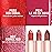 Oulac Moisture Red Lipstick Set 3PCS - Infinity High Shine Finish, Hydrating Vegan Lipstick Infused with Damask Rose Oil for All-Day Comfort, Gluten-Free, PG02+PG14+D03