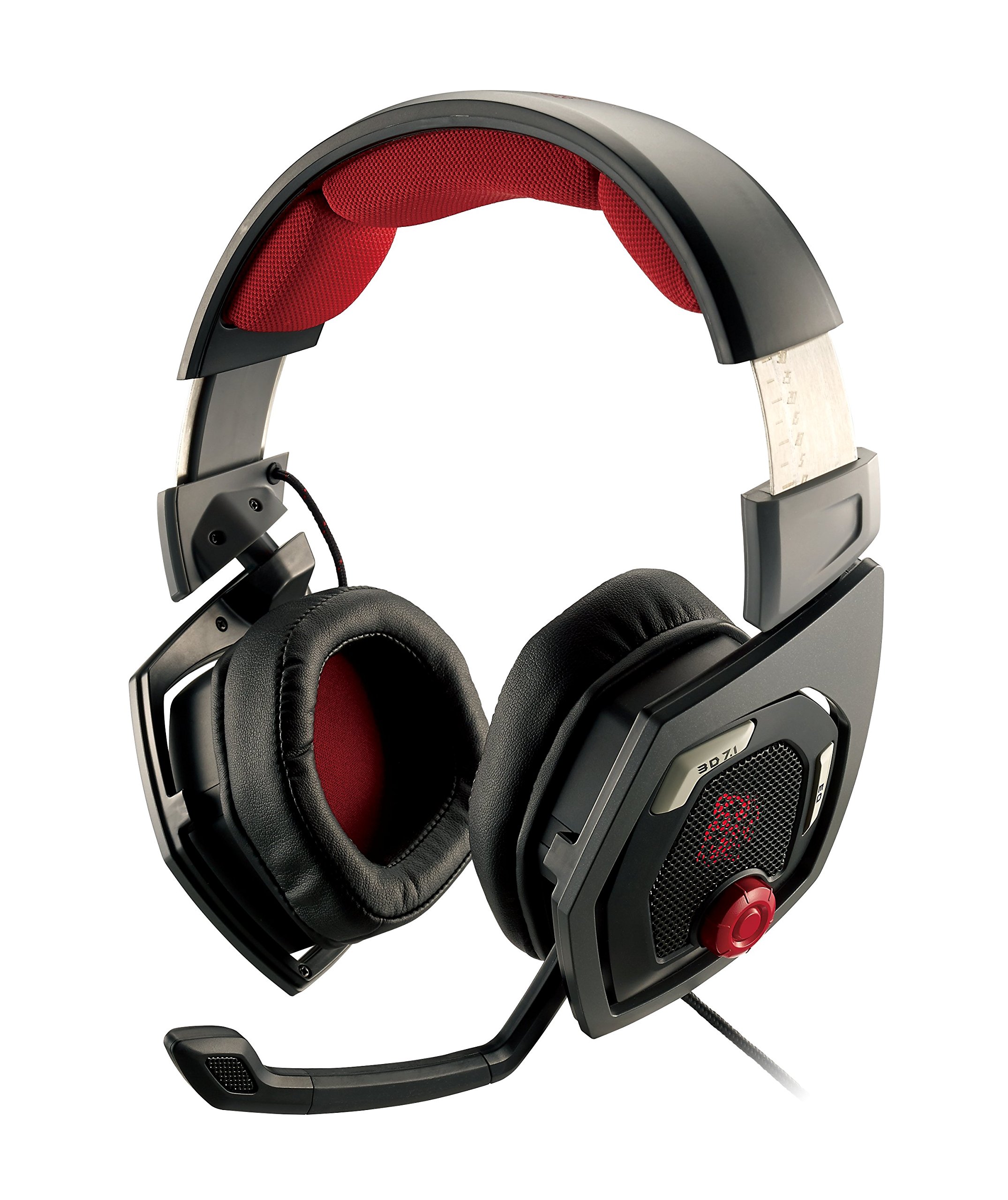 Tt eSPORTS Shock 3D 7.1 Surround Sound Gaming Headset (HT-RSO-DIECBK-13), Black