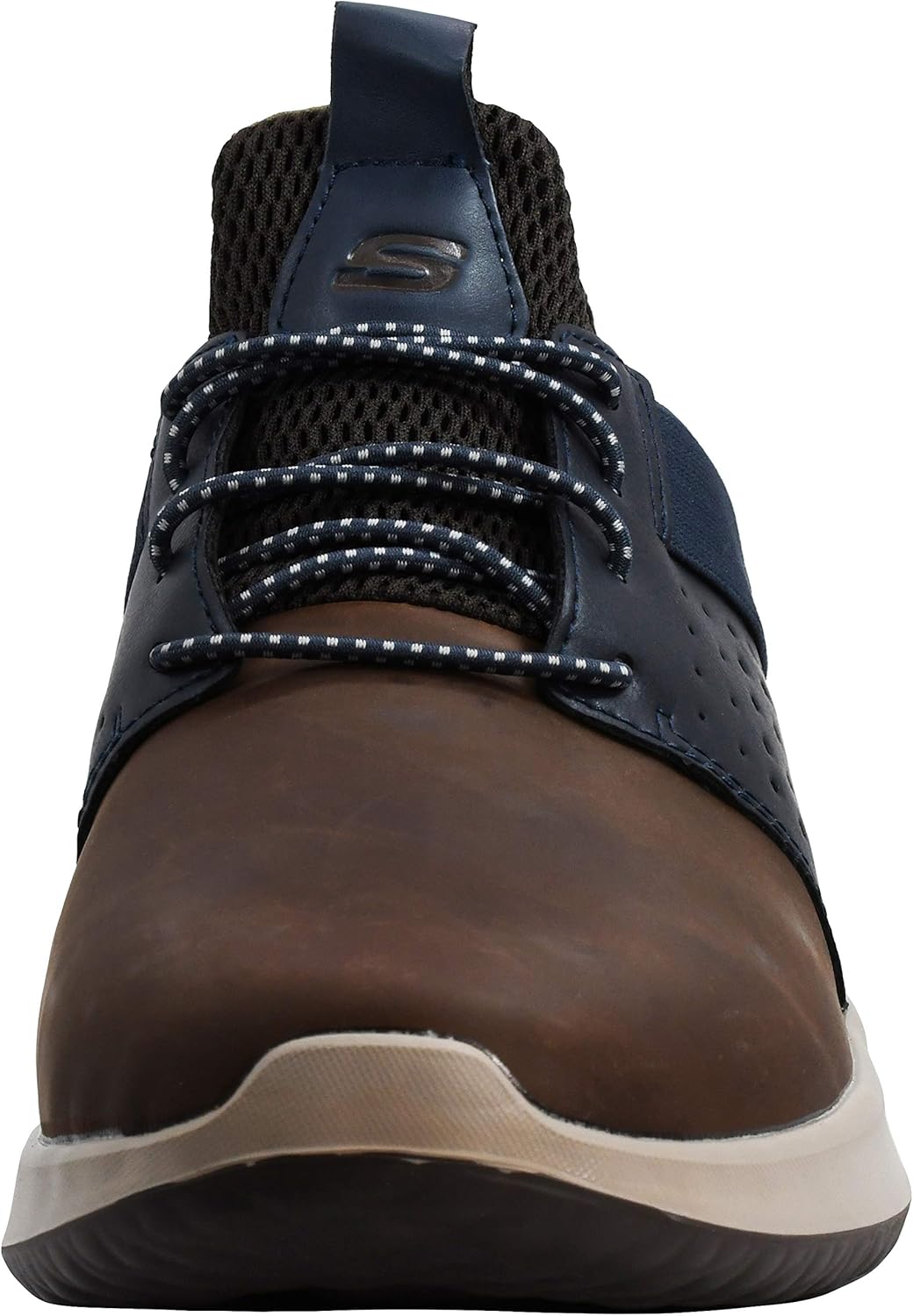 Skechers Men's Delson-Axton Sneaker 6 Dark Brown