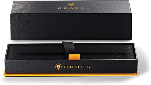 Miniatura 5 de Cross ATX - Pluma estilográfica recargable, punta media, incluye caja de regalo premium, color negro basalto