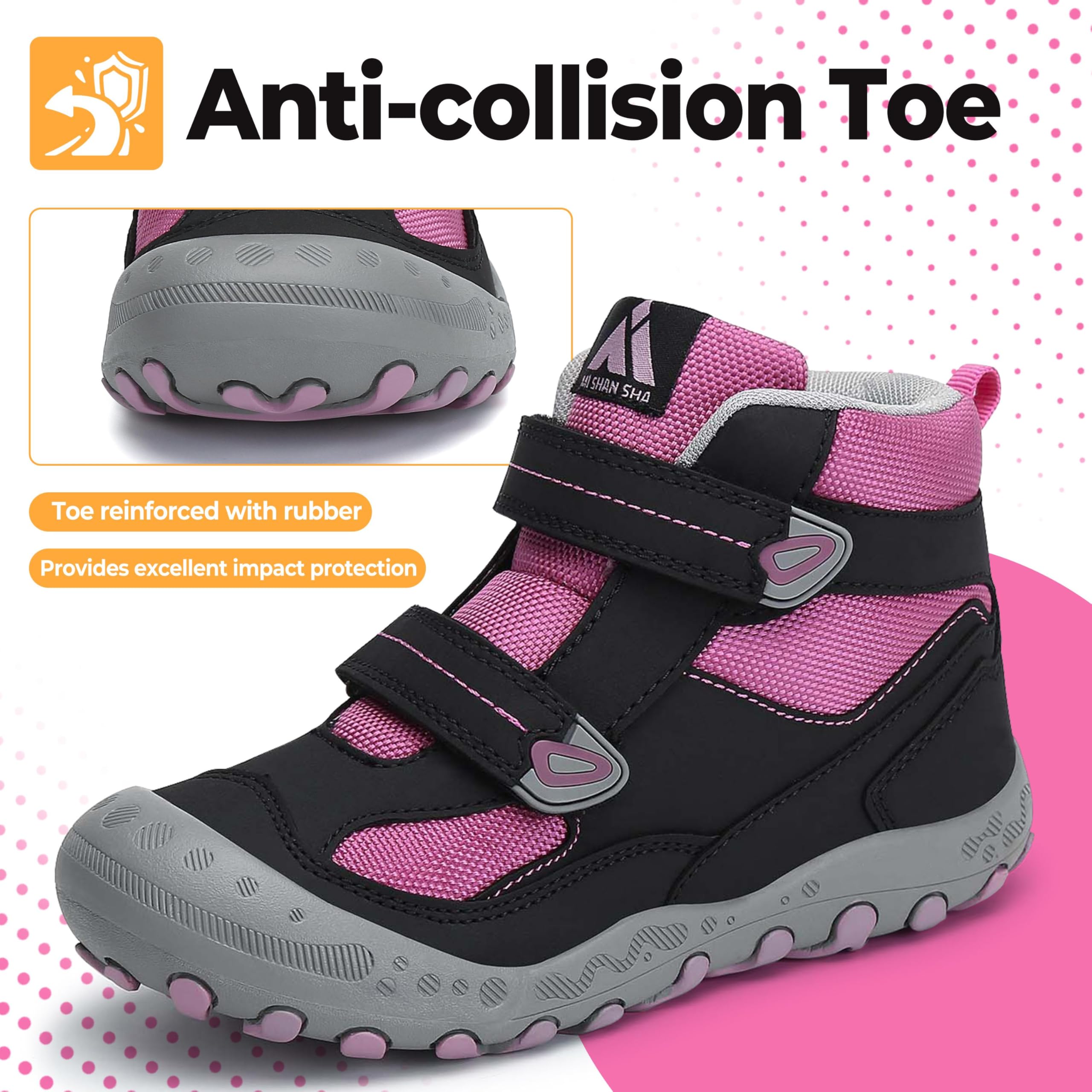 Mishansha Ragazze Scarpe da Trekking Leggere Traspirante Stivali da Escursionismo Outdoor Scarpe Sportive GR.24-38