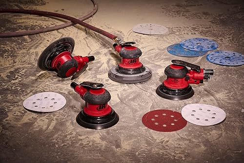 Miniatura 5 de Ingersoll Rand 5152-6 - Lijadora de aire orbital aleatoria de 6", órbita 332, almohadilla de vinilo, 12,000 RPM, 0.3HP