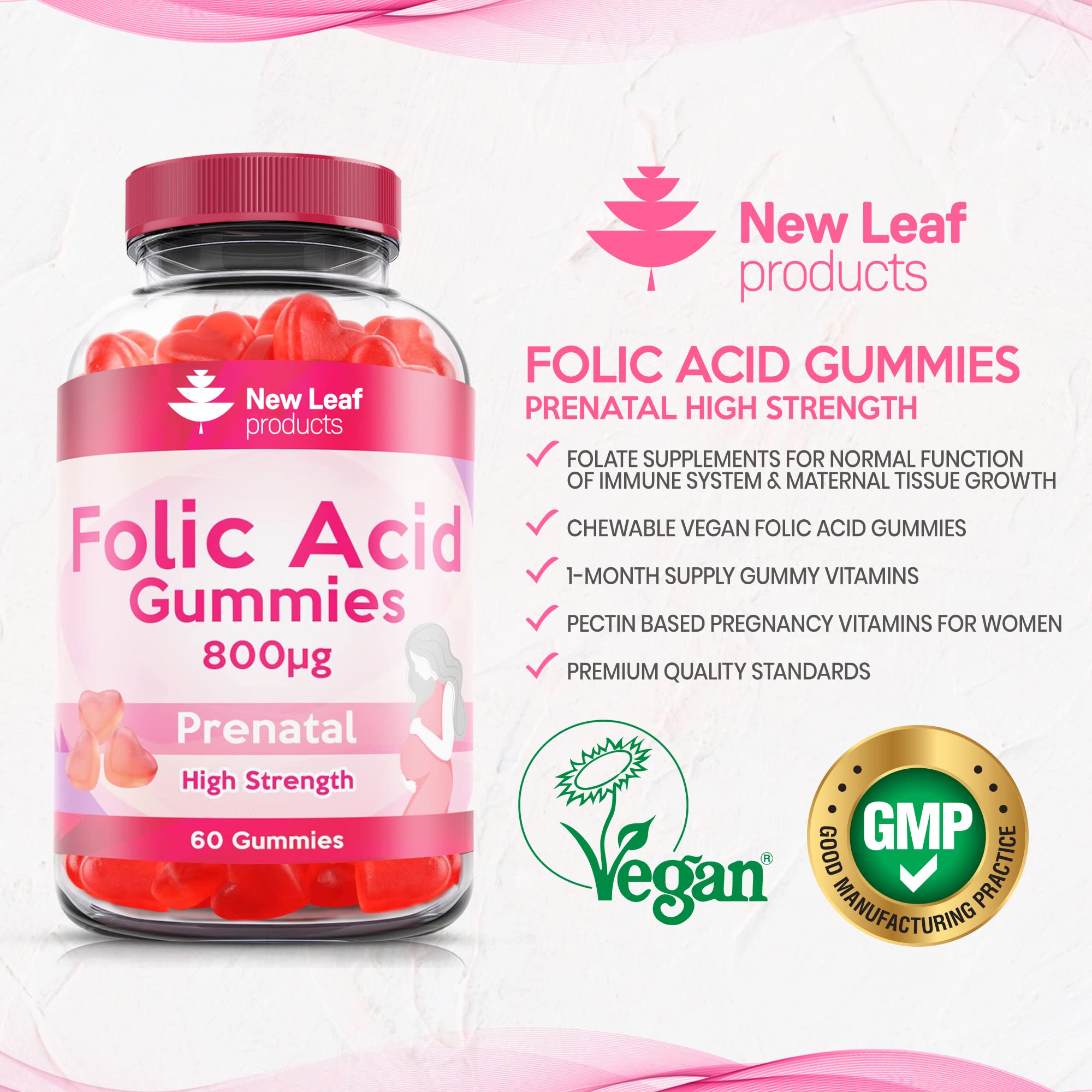 Buy Folic Acid Gummies High Strength Folic Acid Pregnancy Chewable