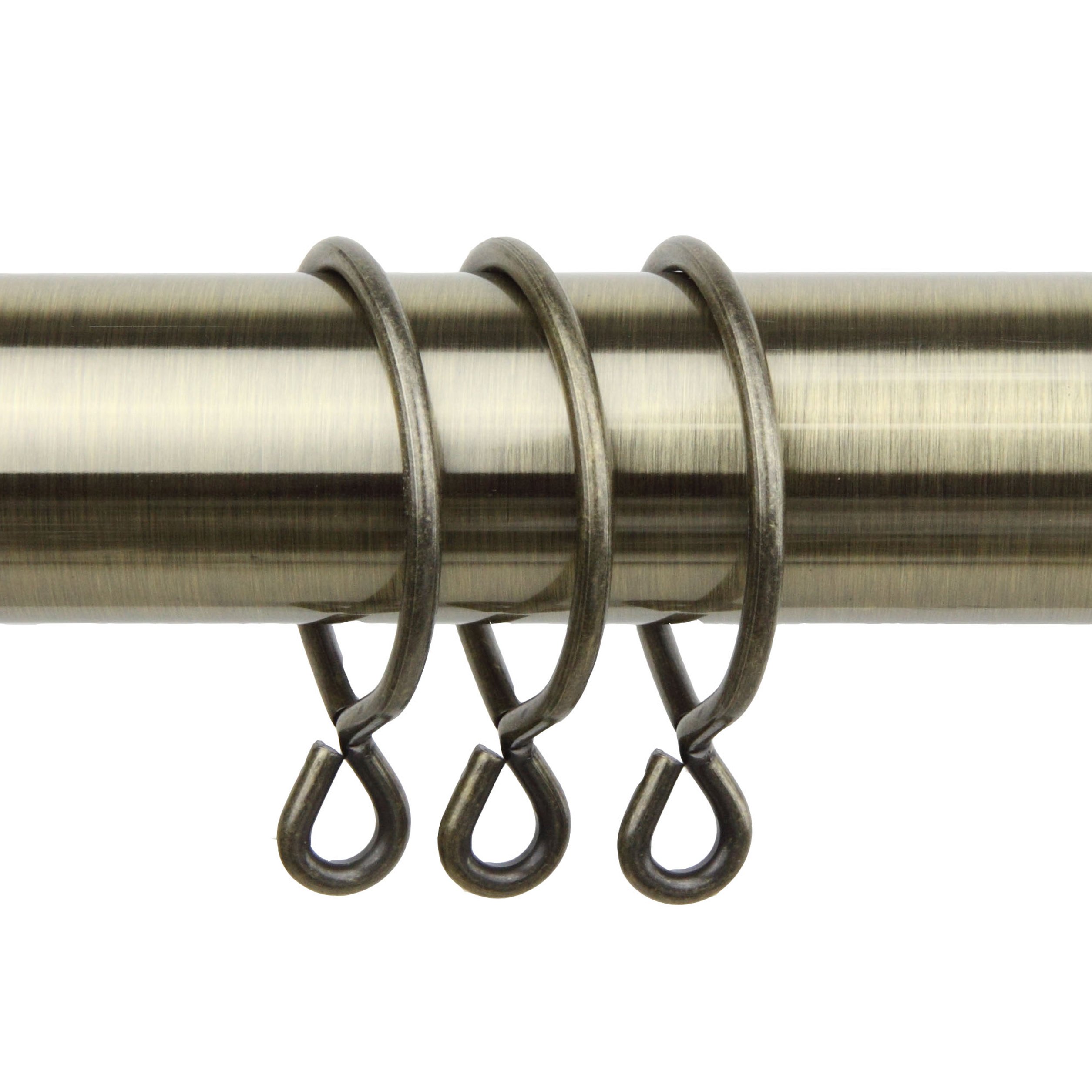 A&F Rod Decor - 10 Curtain Eyelet Rings 1-3/4 inch Antique Brass