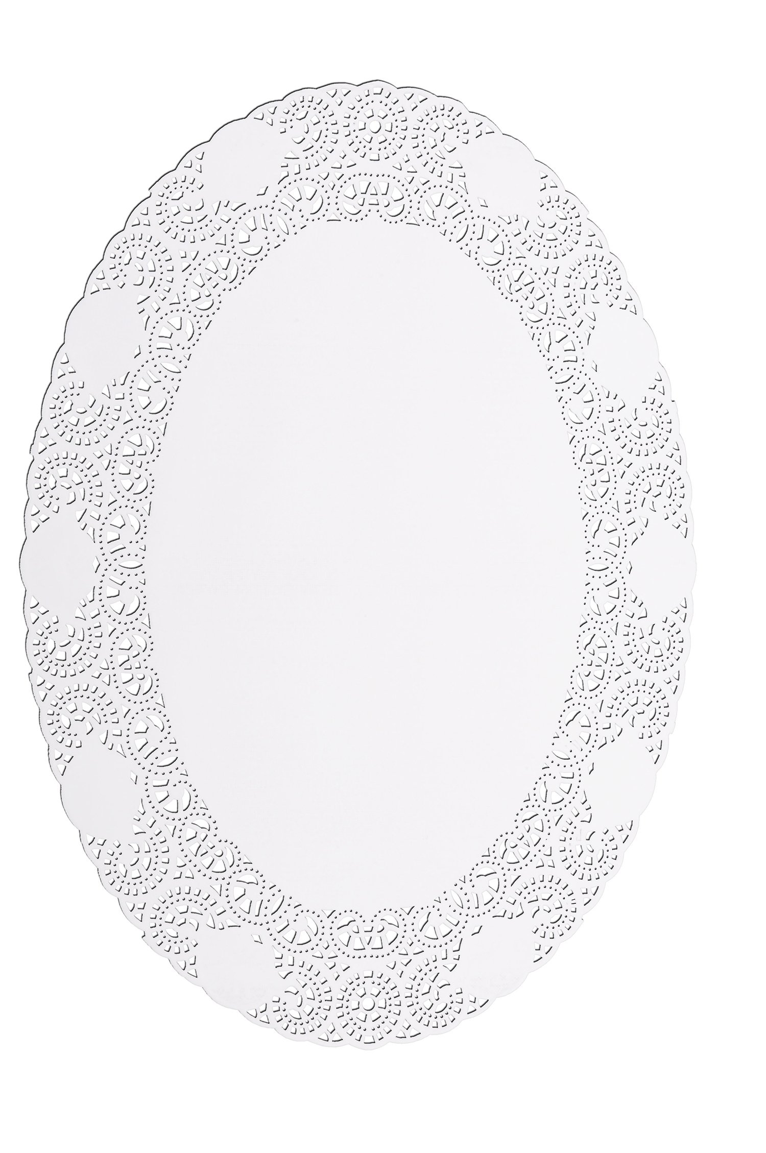 semy gâteau dentelle, ovale, 26 x 35 cm, Pack de 1 (1 x 100 pièces)