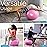 Core Balance Exercise Ball for Workouts, Anti-Burst and Slip Resistant, Swiss Yoga Ball for Pregnancy, Stability, Fitness and Physical Therapy, 4 Sizes, with Pump (25 / 65cm Pink)