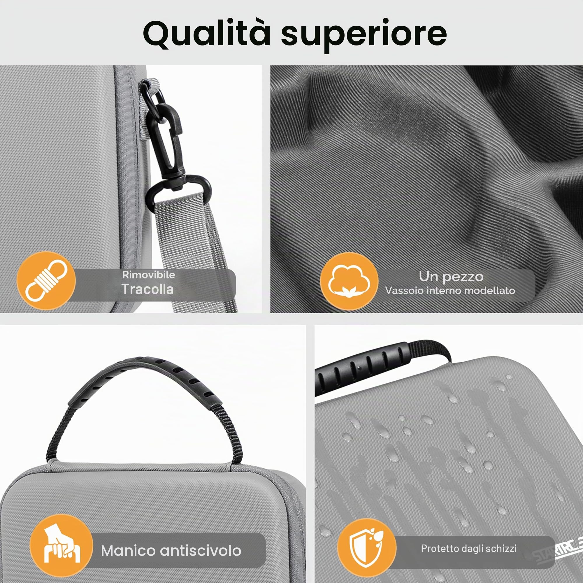 STARTRC, custodia Neo 2, borsa a spalla/mano in PU portatile per drone DJI Neo 2 e accessori per batterie