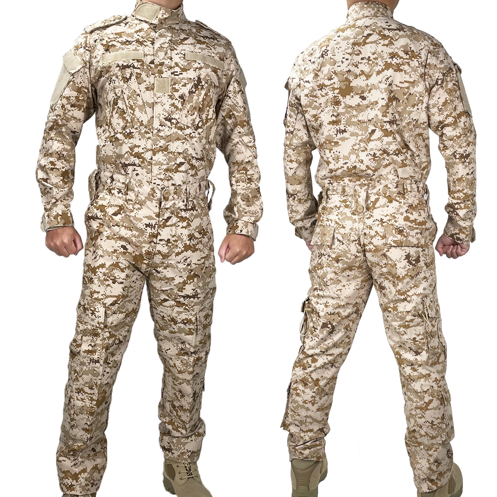 Tactical Military Camo BDU Uniform Set für Männer Kampfhemd und Hosen Ripstop Kleidung für Outdoor Jagd Airsoft Paintball
