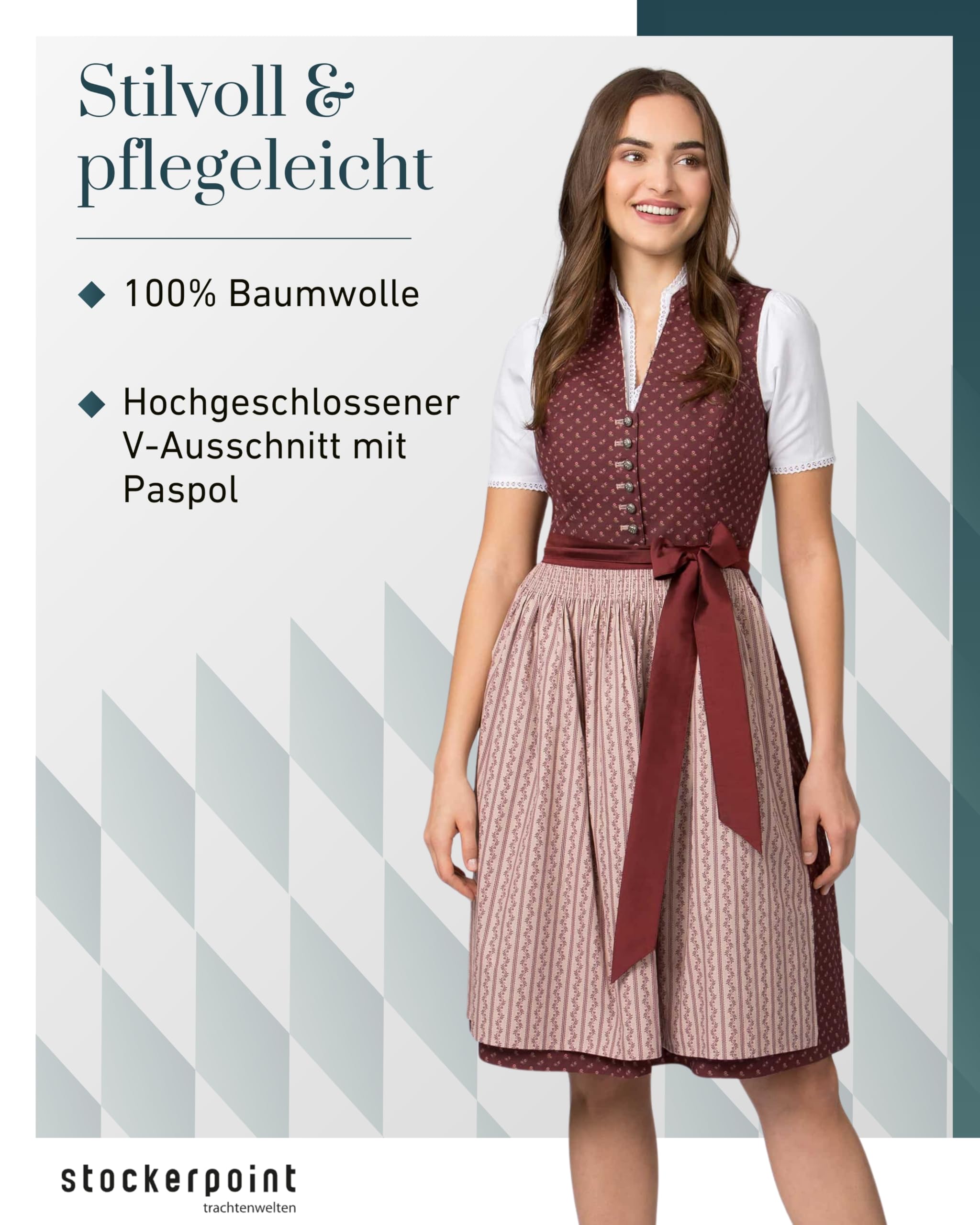 Damen Dirndl Hannah Kleid für besondere Anlässe (1er Pack)