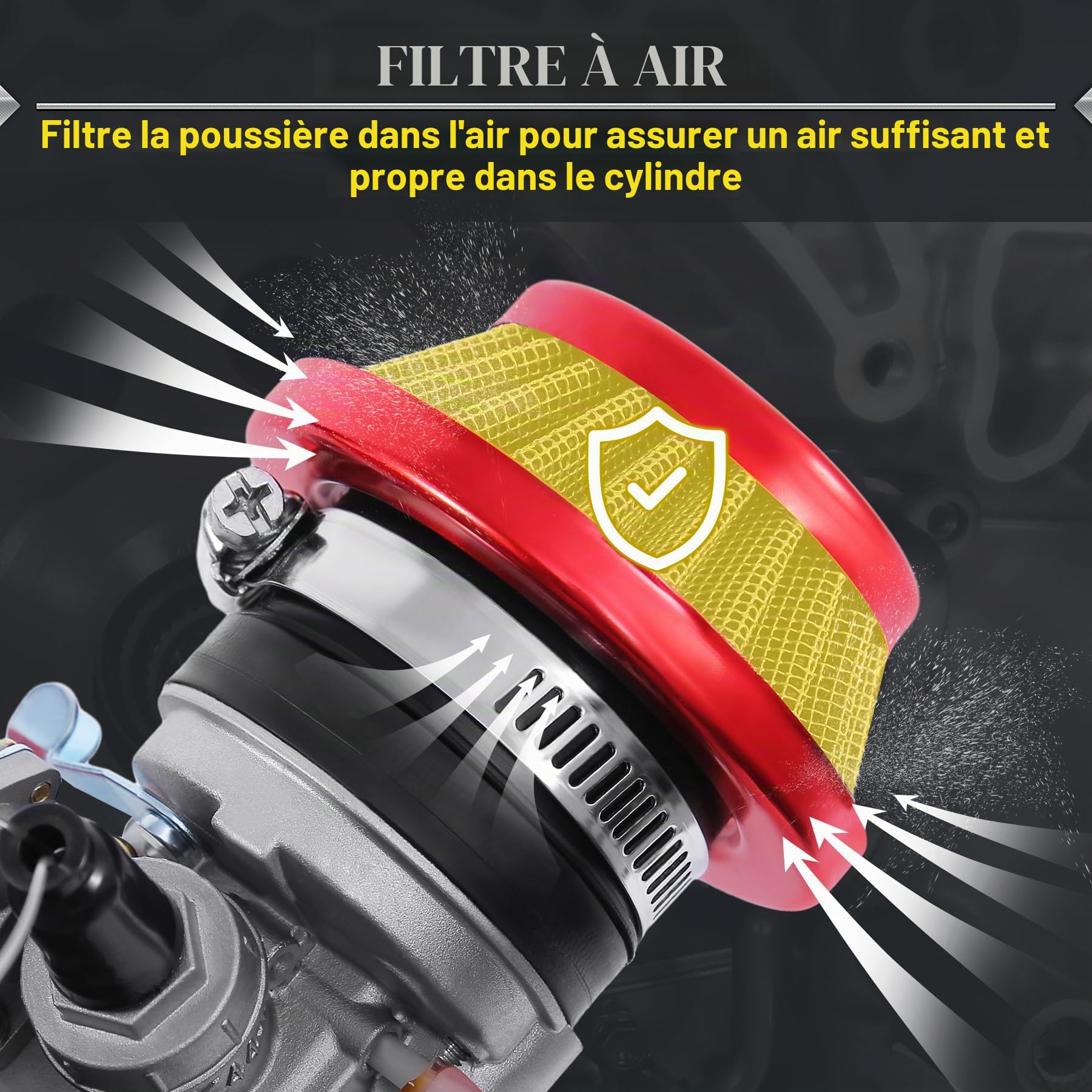Samger 2 Temps 49CC Moteur Dirt Bike Cross Pocket bike Enfants Quad Mini Boîte de Vitesses Carburateur | Mini Boîte de Vitesses