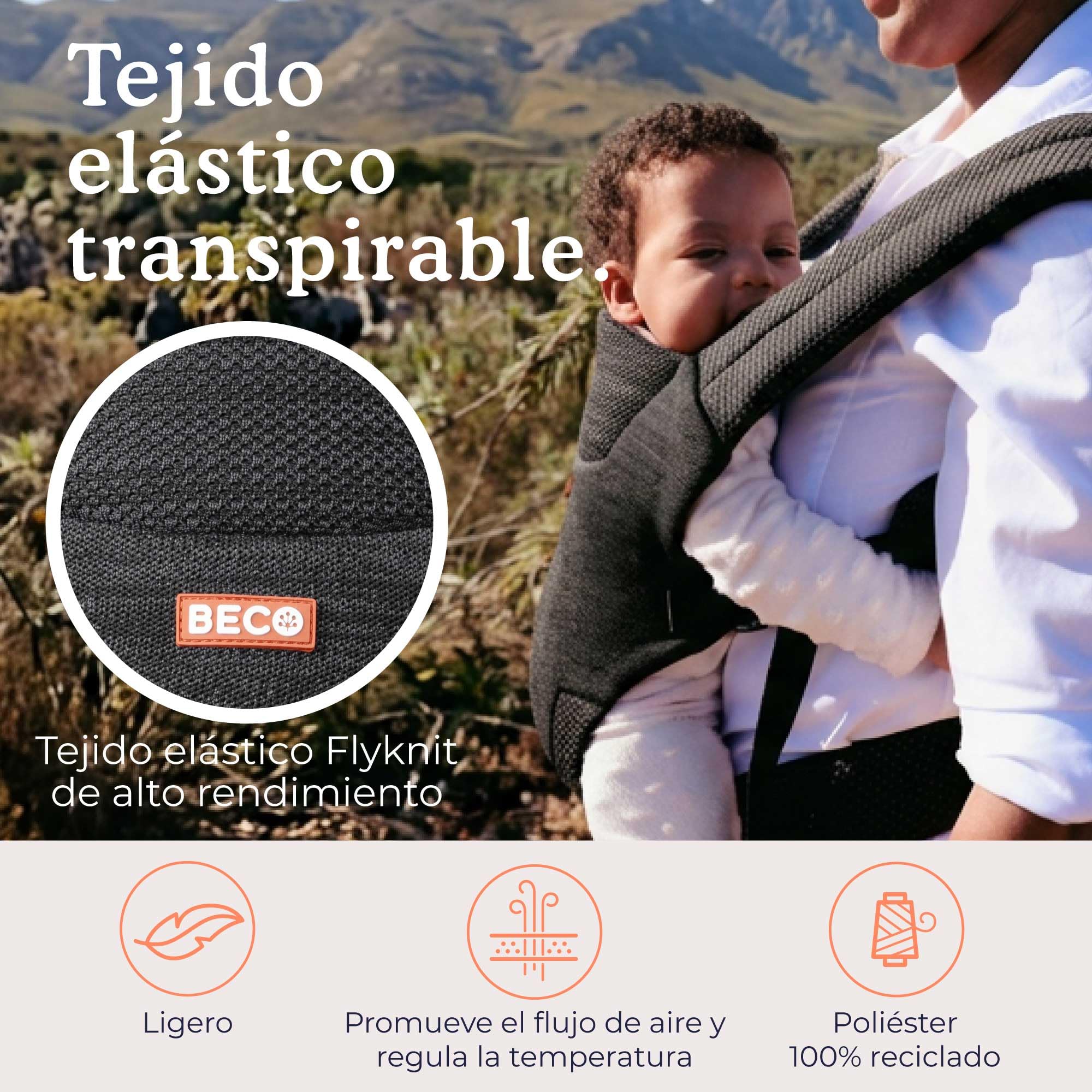 Beco Weave Portabebés Ergonómico para Recién Nacidos, Negro (3,2-15,9 kg)