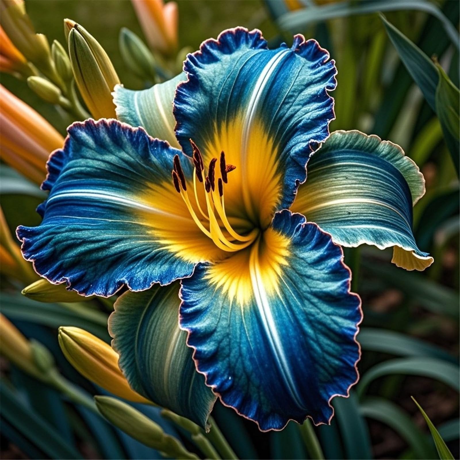 Perennial Daylily Bulbs/Hardy/Daylily Bulbs for Planting Now UK,Excellent Display Indoor,Can Be Potted Aromatic-6bulbs-C