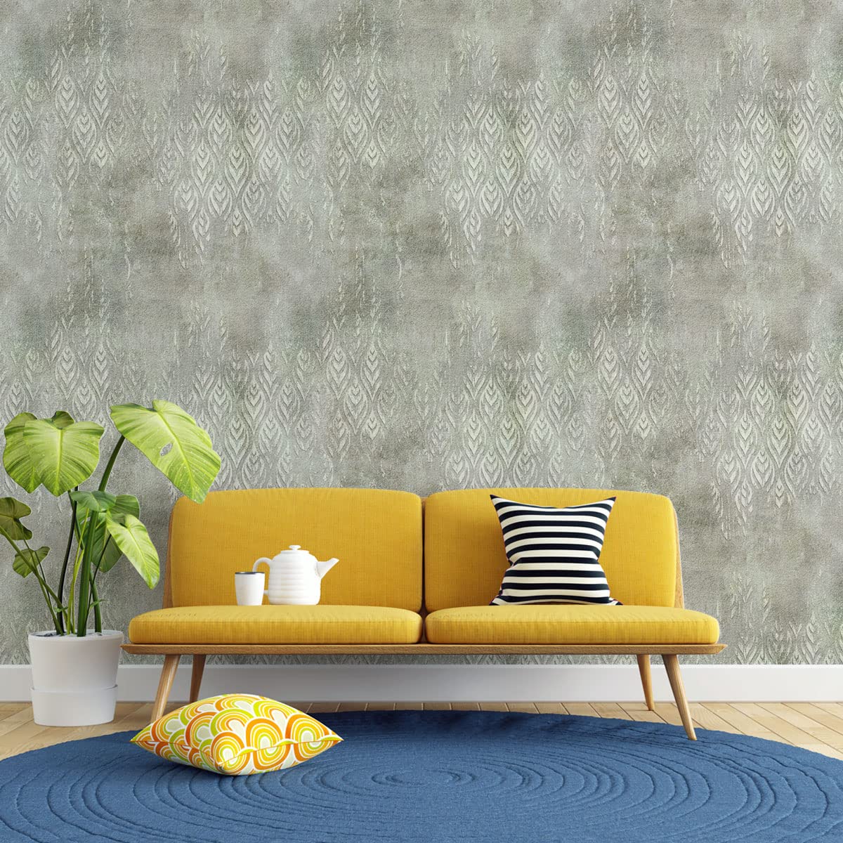 DWELLSINDIA Pattern 1 Self Adhesive Wallpaper Peel & Stick, Waterproof, Scratch Resistant, Laminated (Grey, 41X244 cm, Textured) (B0B9YG9RZK) Amazon Price History, Amazon Price Tracker