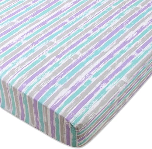 Miniatura 3 de Sábanas ajustables de microfibra estándar para cuna para bebé niña niño y neutro paquete de 2 sábanas para cuna esenciales para cuna sábanas para