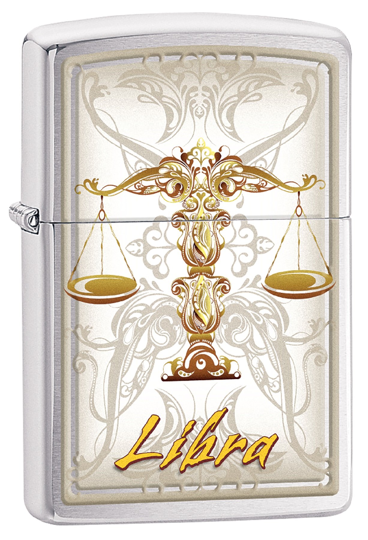 Zippo Lighter – Personalized Custom Message Engraved Windproof Astrological Sign Zodiac Lighter Brushed Chrome