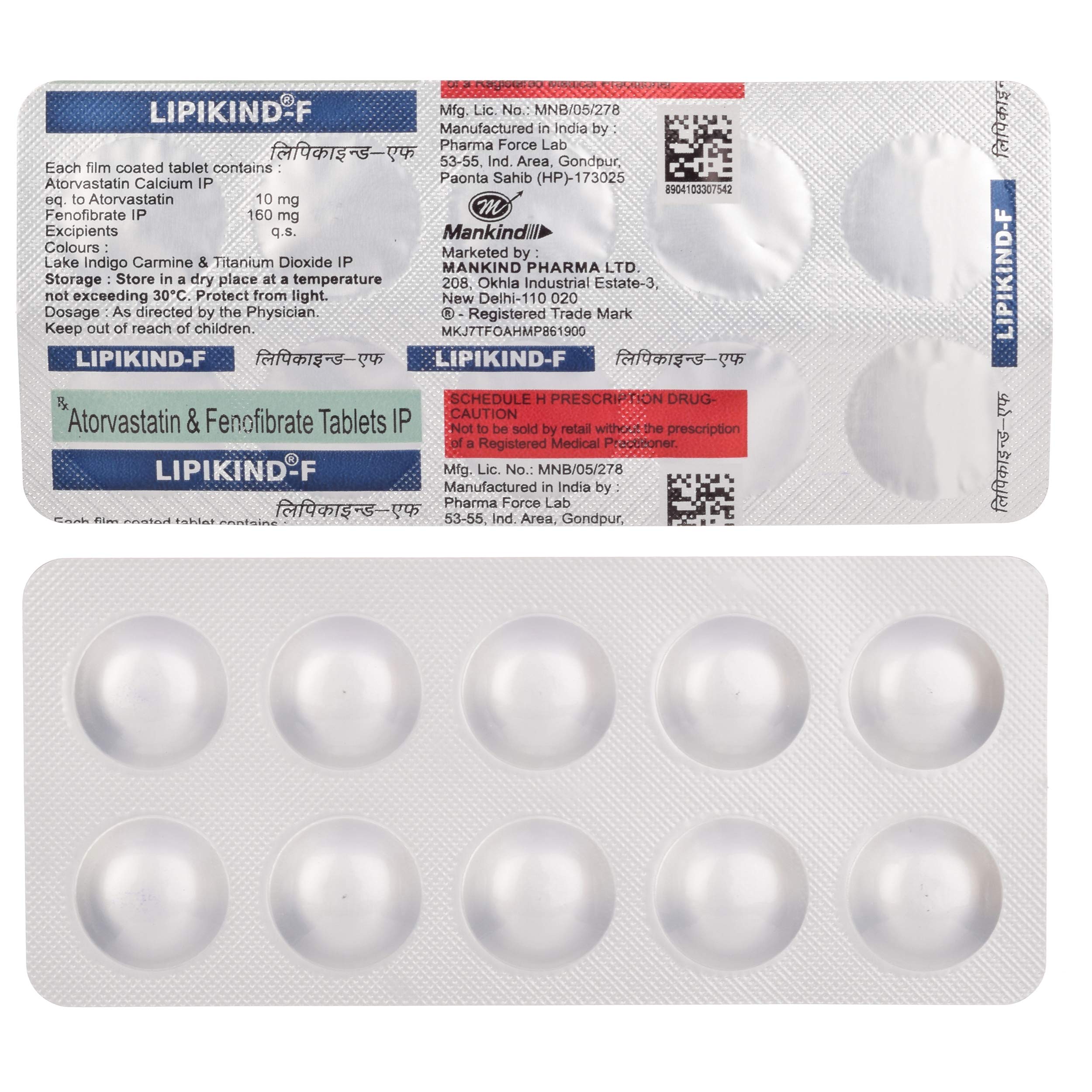 Lipikind-F - Strip of 10 Tablets
