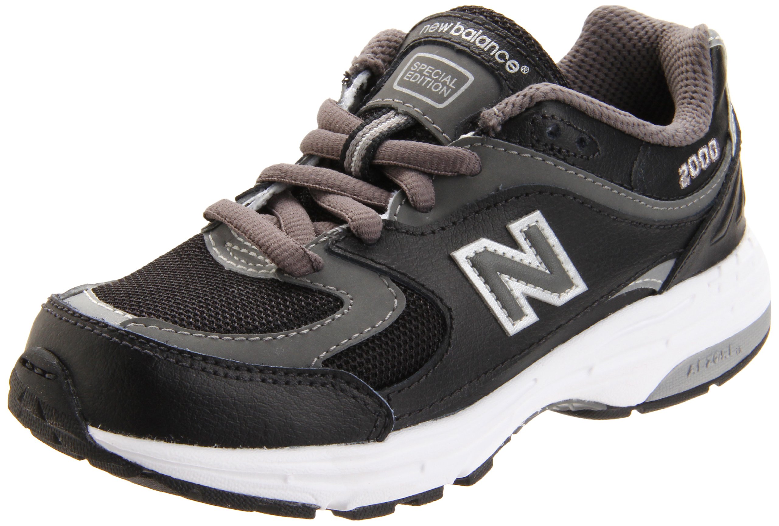 New Balance Boy's 2000 V1 Sneaker, Black-BP, 2.5 Little Kid