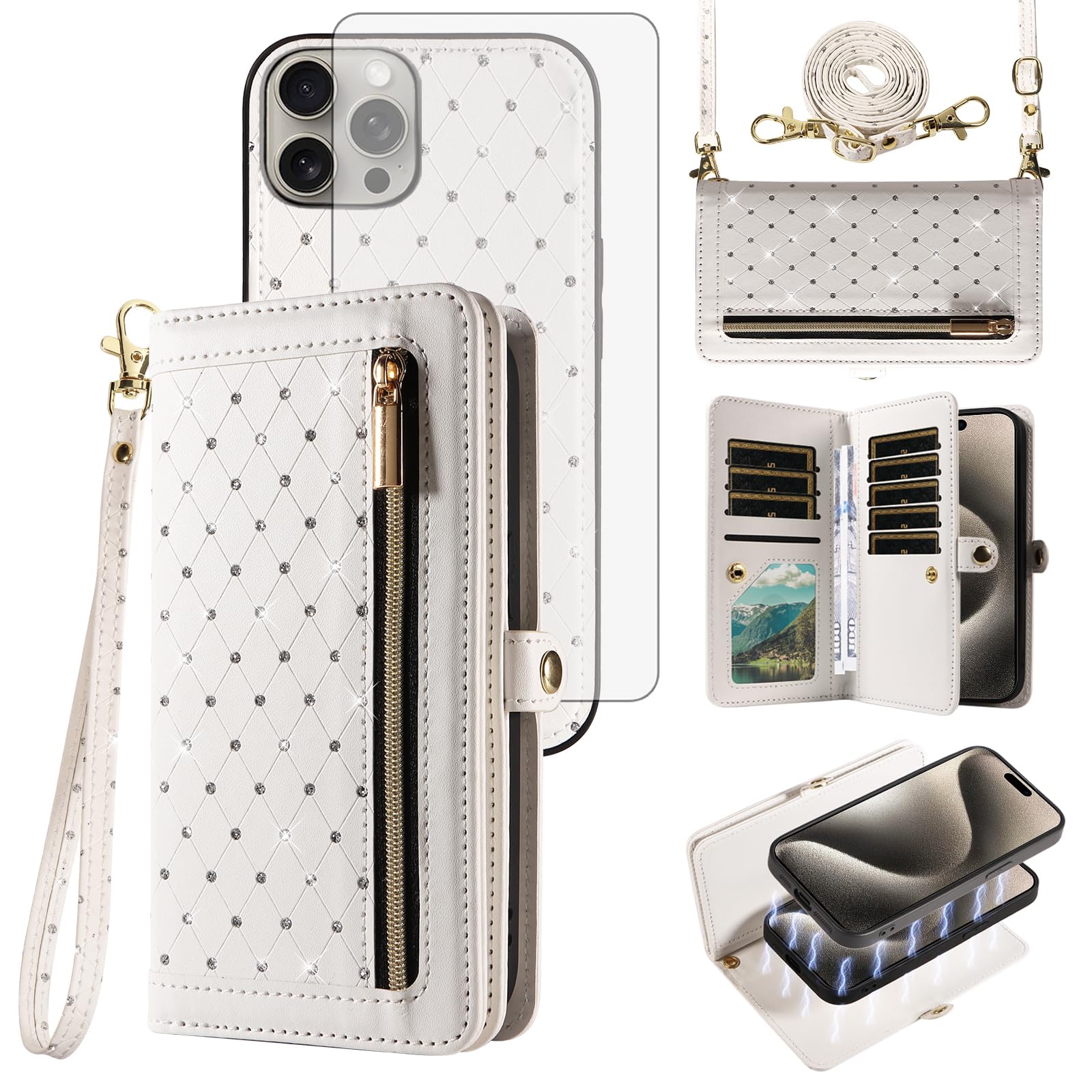 Coque iPhone 15 Pro Max抗震保护壳 解决出行忘带钱包痛点 - 8