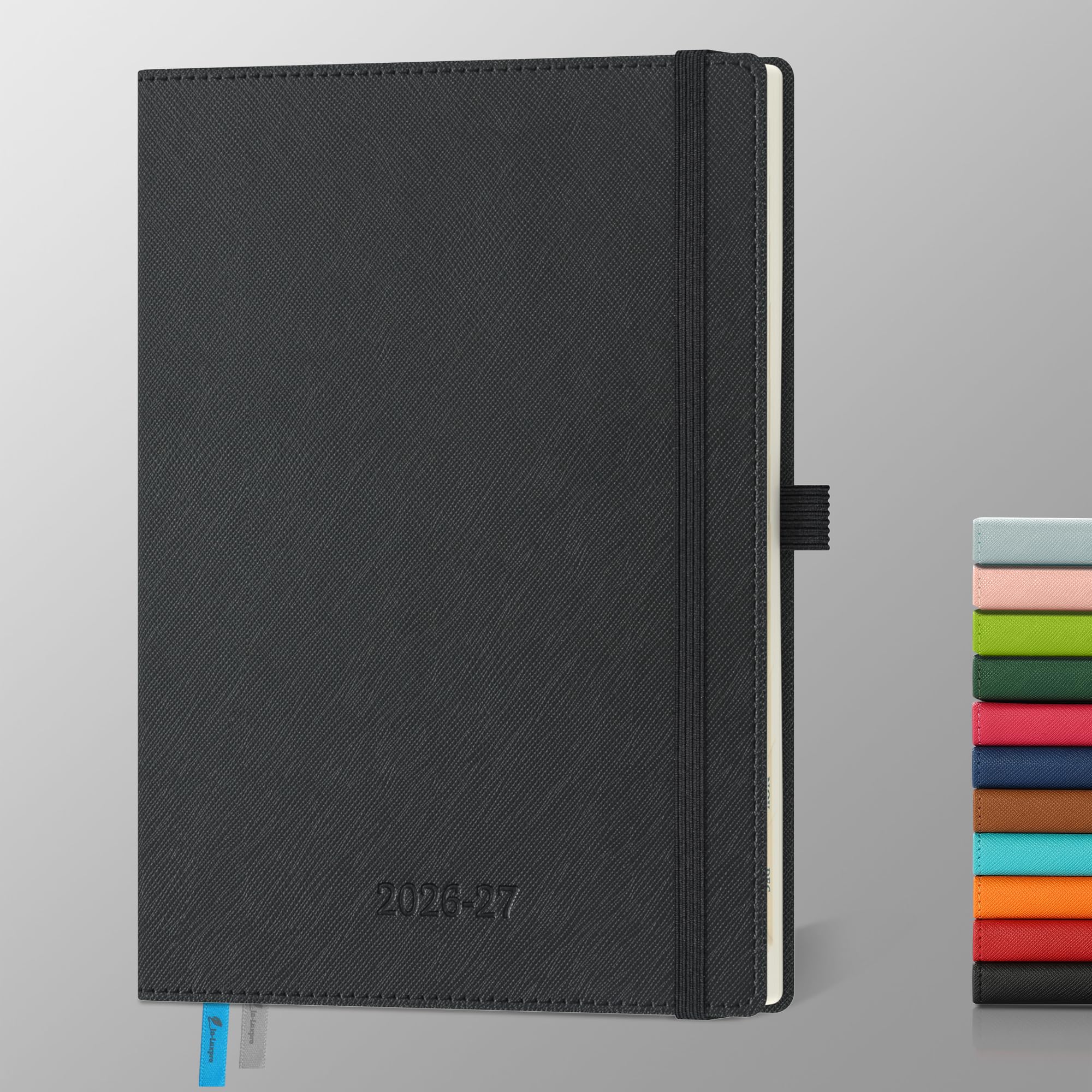 IN-LUXPRO Kalender 2025 2026 Wochenplaner,18-Monate Buchkalender (Jul.2025-Dez.2026) Monatskalender mit Ausgaben & Notizseiten,mit Vegan-Leder & Notizseiten.
