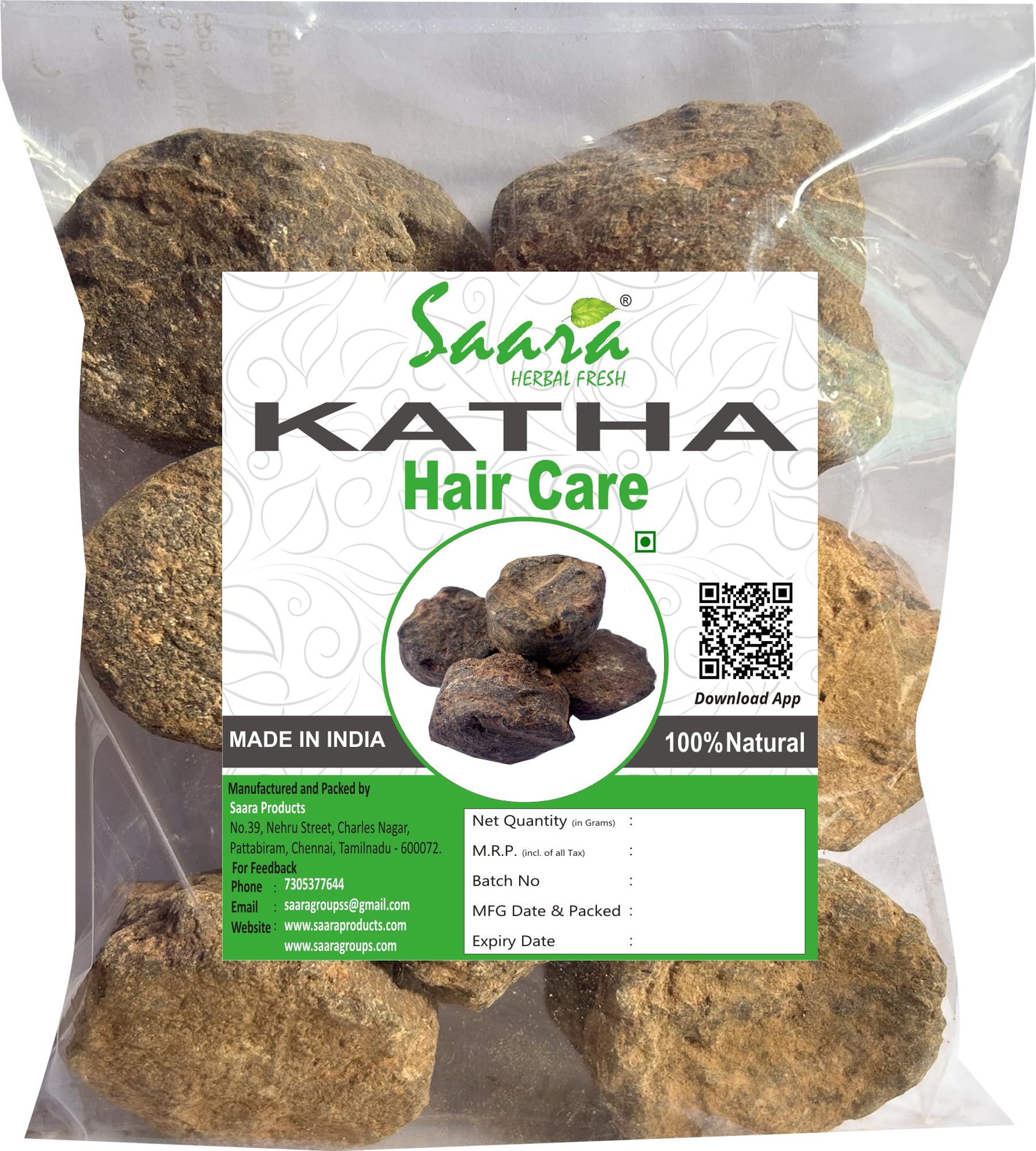 Saara HERBAL FRESH Katha Roots, 50g, Acacia Catechu Roots, Khair Root, Khadir Root, Kattha, Kacchu, For Healthy Hair 50g-image-26