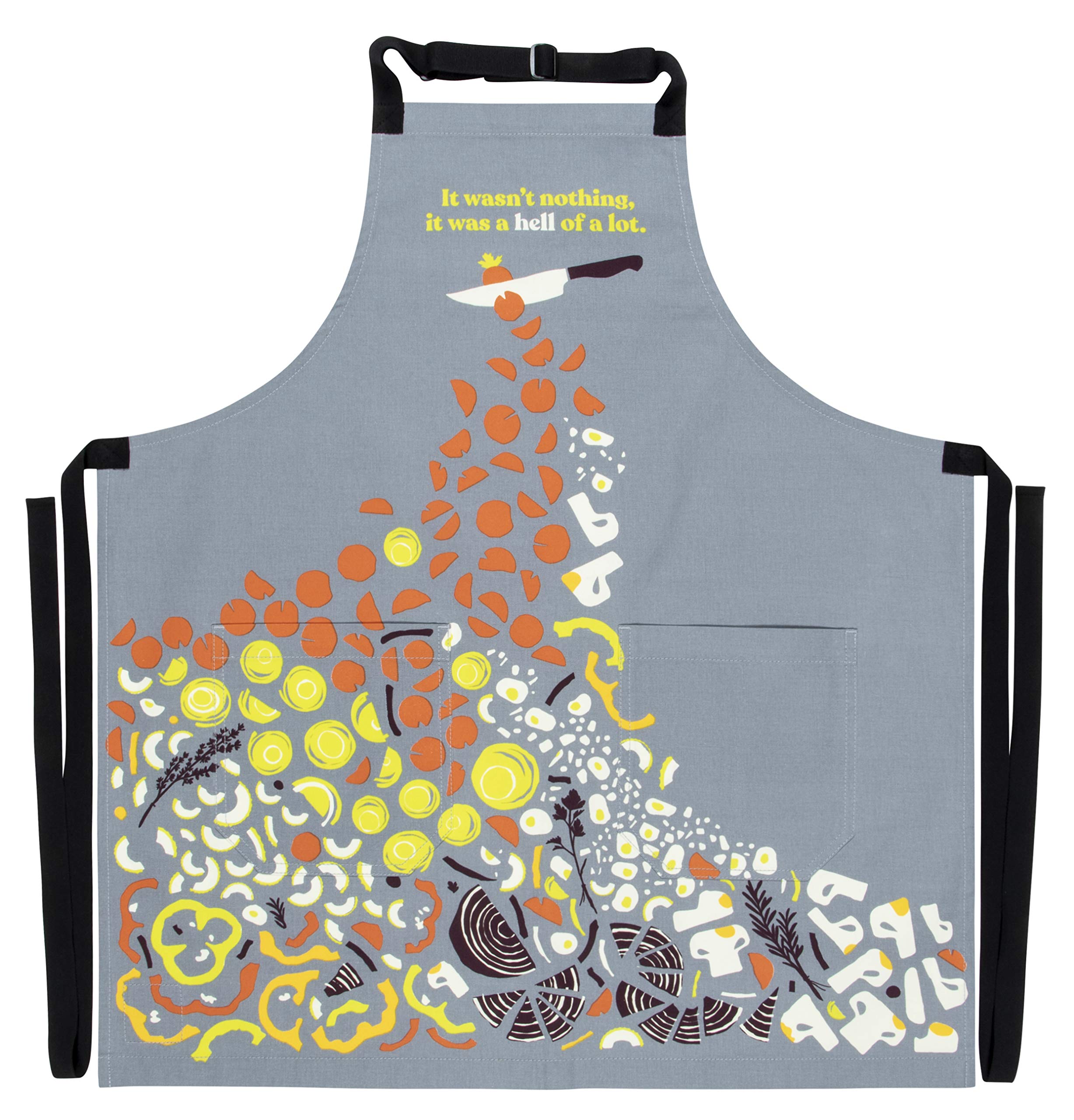 Blue QBlueQ Apron: "It Wasn't Nothing"